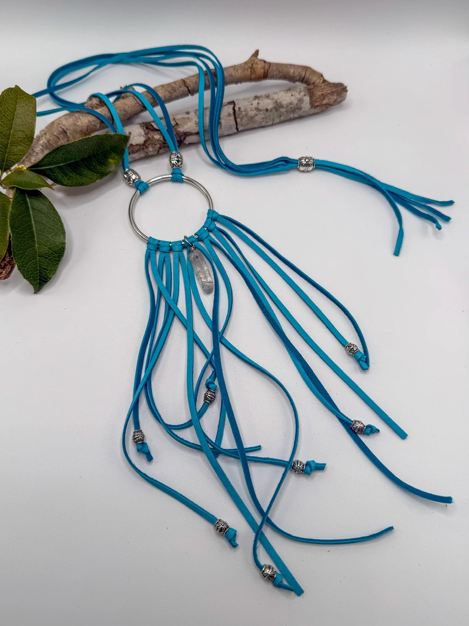 Dream Catcher Quartz Long Layering Necklace - ivyandlavyboutique Spirit Lala
