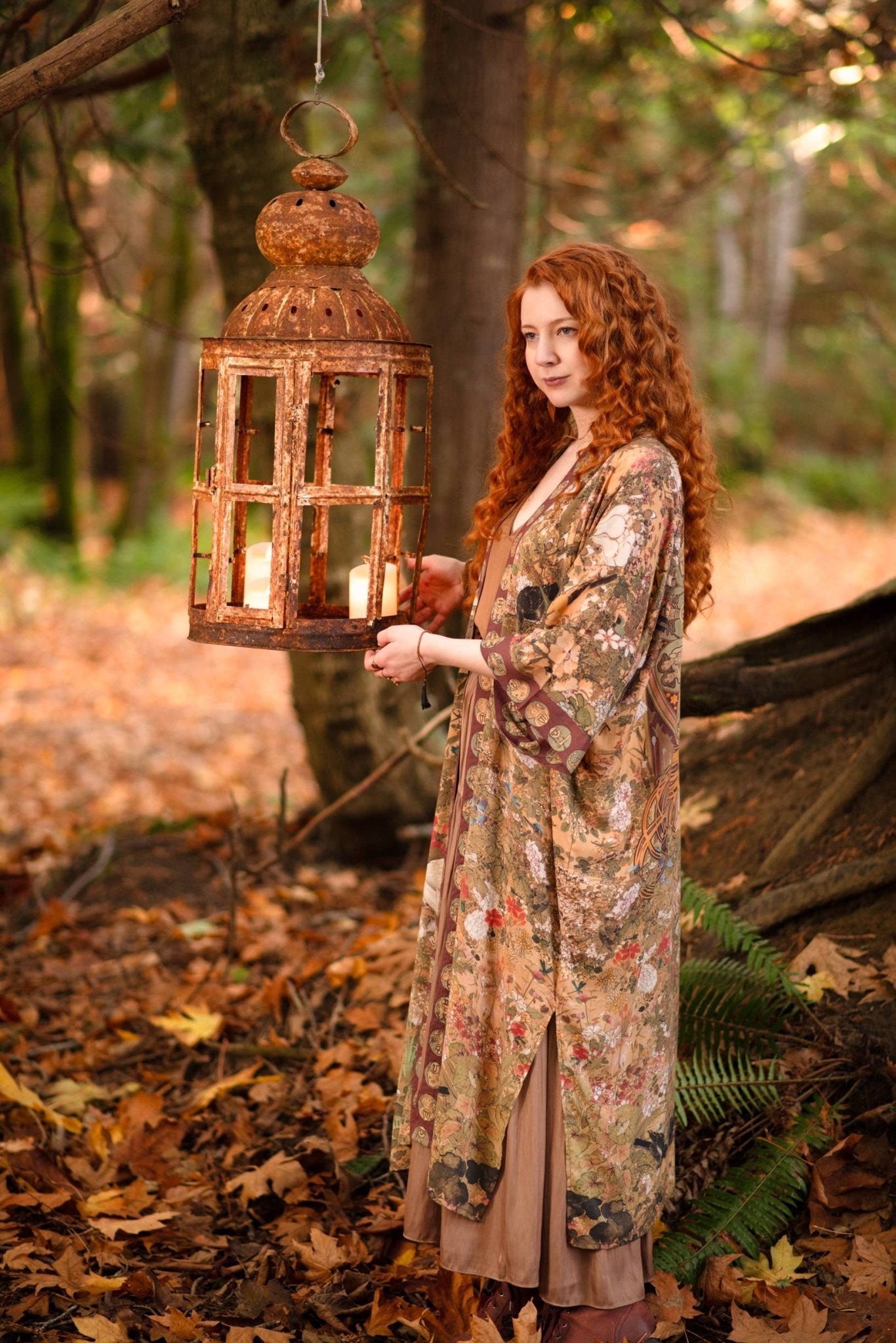 Dream Weaver Opera Duster Kimono Robe w/ Zodiac Signs - ivyandlavyboutique Market of Stars