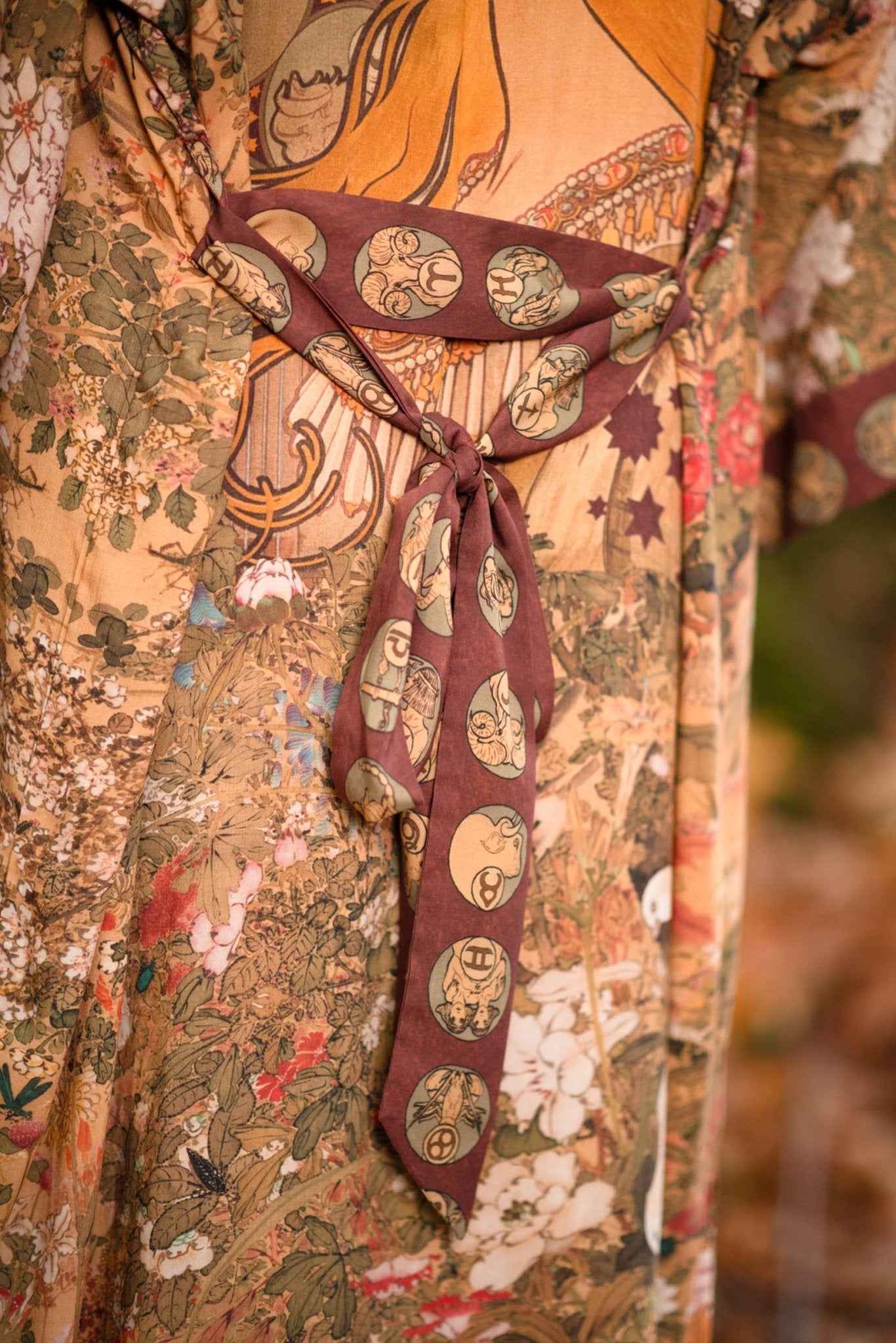 Dream Weaver Opera Duster Kimono Robe w/ Zodiac Signs - ivyandlavyboutique Market of Stars