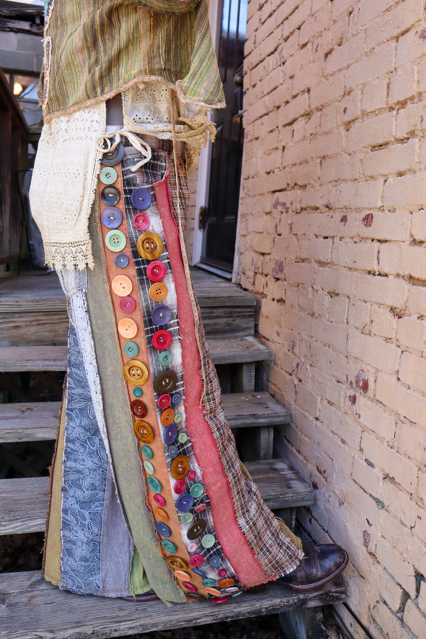 Dreamer Patched Denim Dress/ Duster - ivyandlavyboutique Oli & Hali
