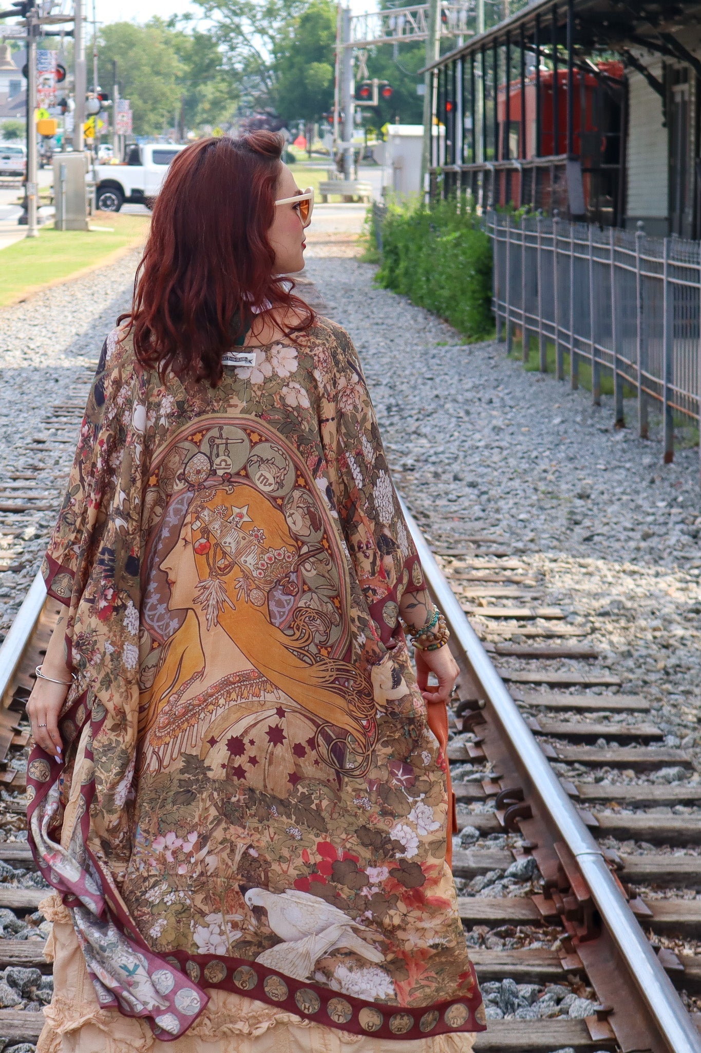 Dreamweaver Bamboo Bohemian Kimono with Zodiac Signs - ivyandlavyboutique Market of Stars