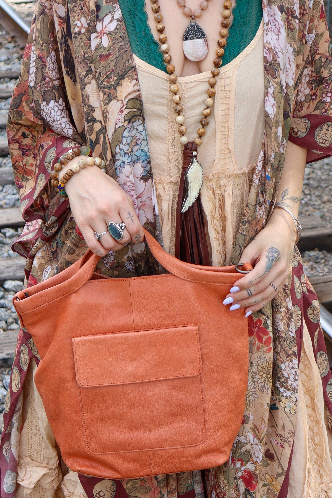 Dreamweaver Bamboo Bohemian Kimono with Zodiac Signs - ivyandlavyboutique Market of Stars