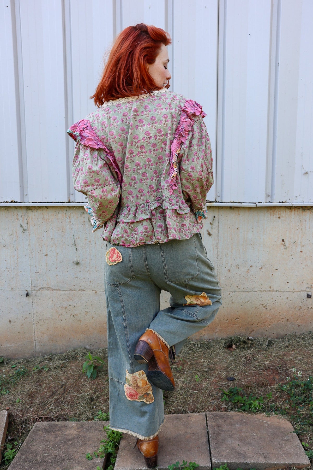 Dusty Bloom Top - ivyandlavyboutique Jaded Gypsy