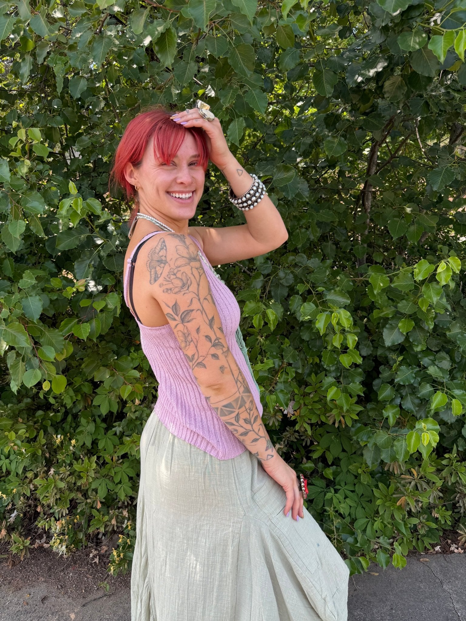 Dusty Lilac Knit Tank - ivyandlavyboutique Love Stitch