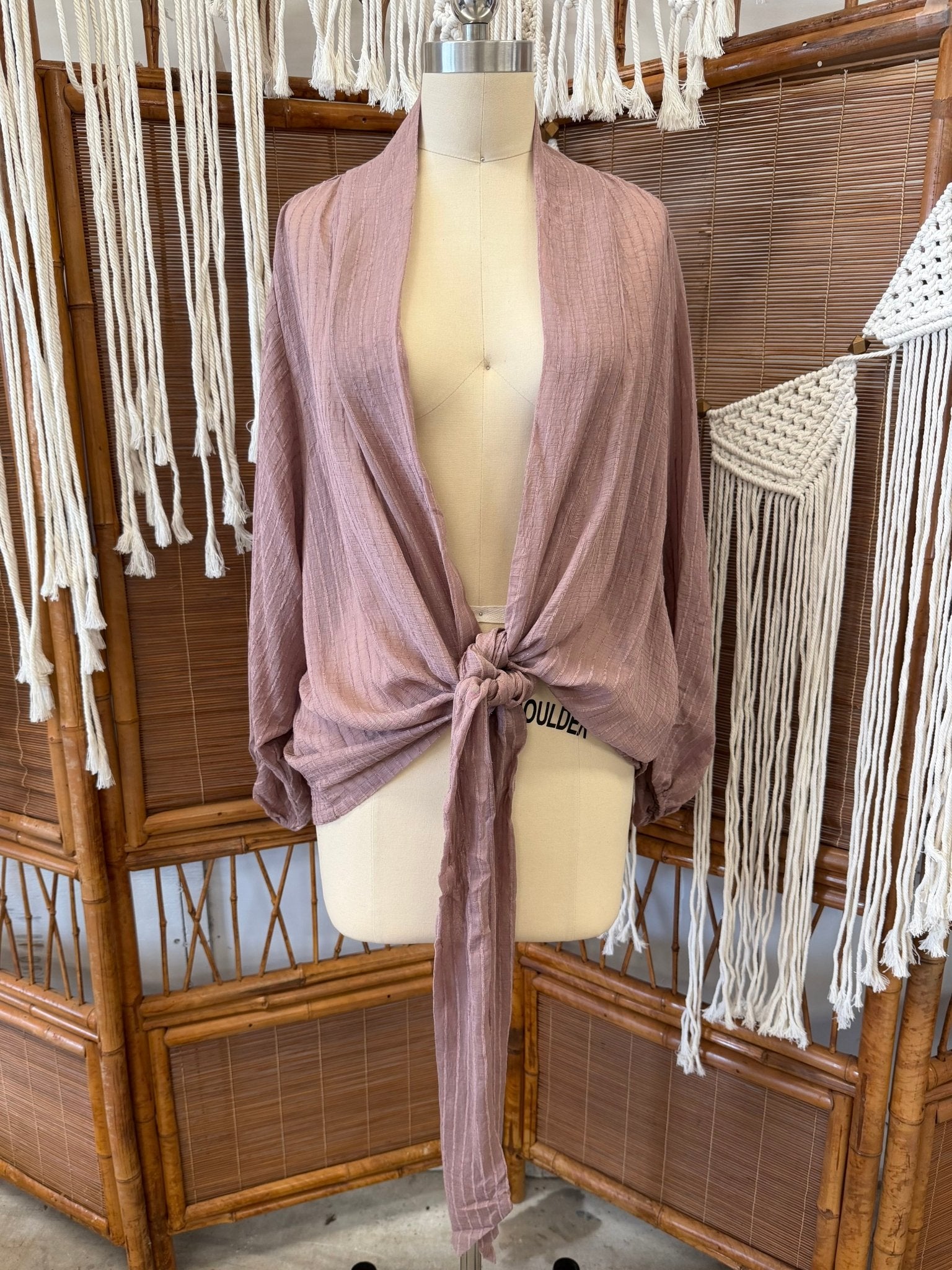 Dusty Rose Wrap I 12379W - ivyandlavyboutique Love Stitch