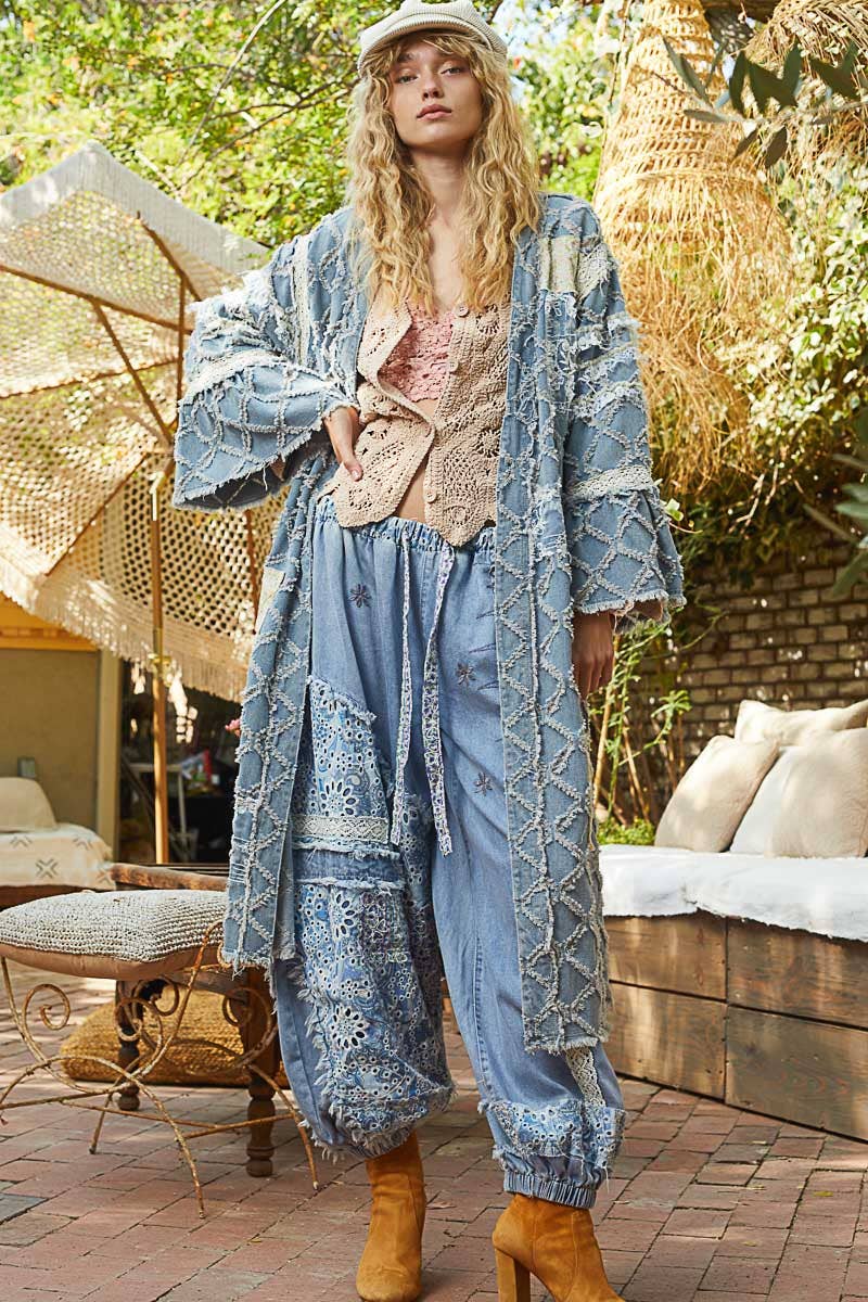 The Denim Dreamer Boho Kimono