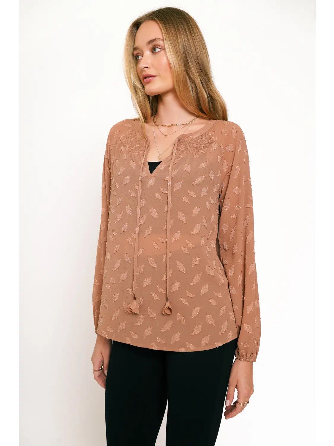 Final Sale - Jacquard Blouse