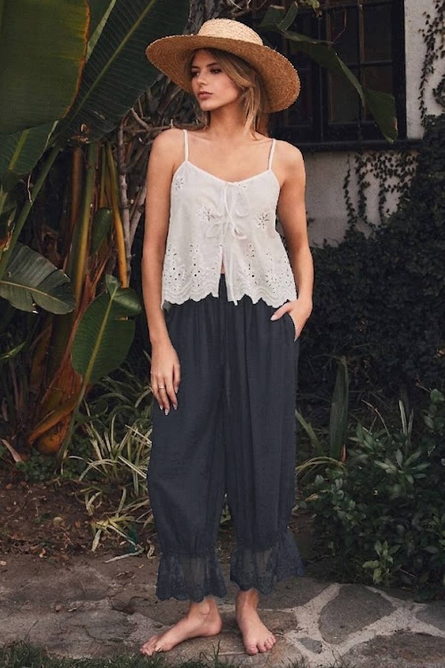 Relaxed Bloomer Pants in Ink