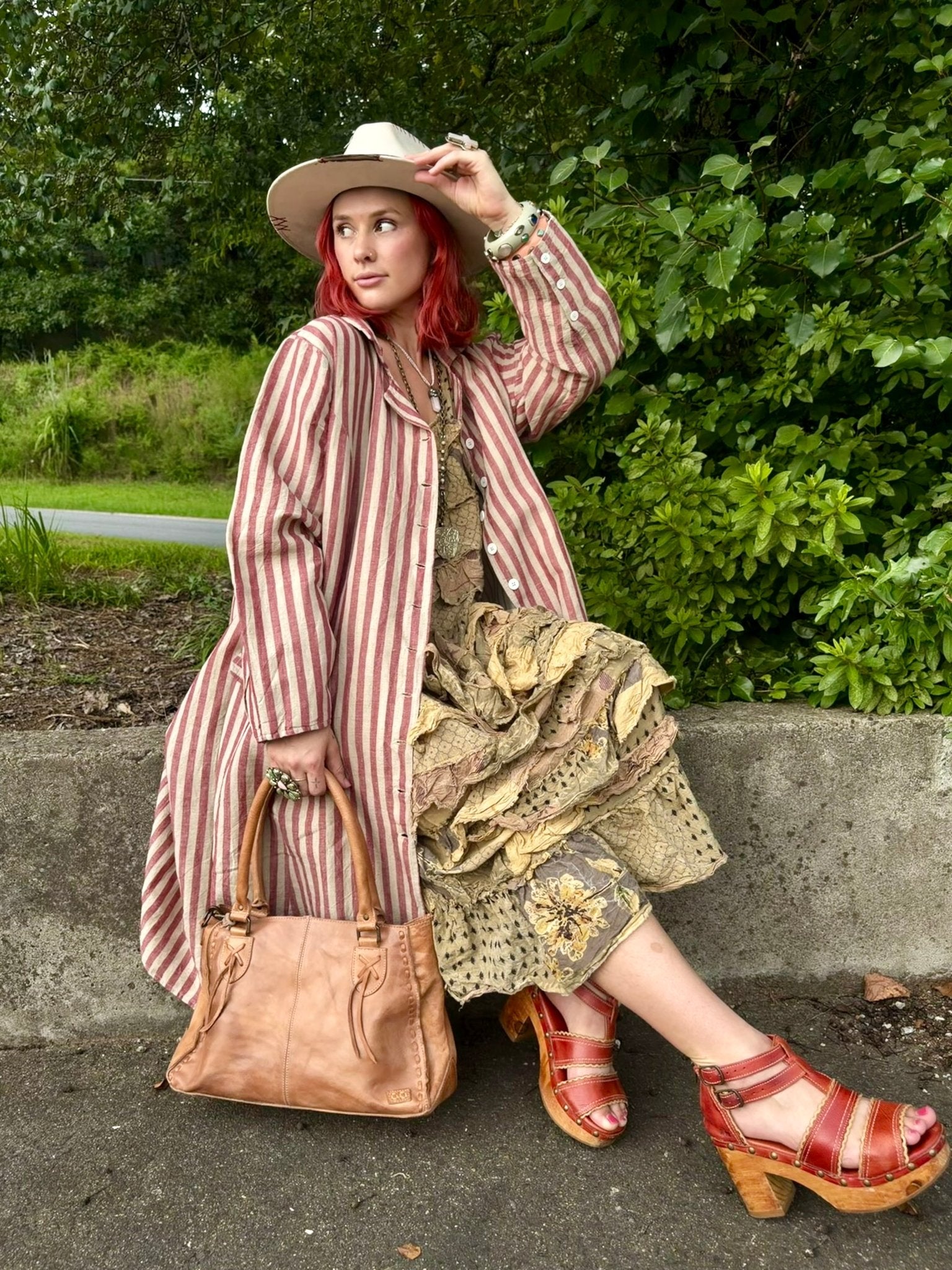 Easy Breezy Long Sleeve Crafted Long Striped Cotton Coat - ivyandlavyboutique Pol Clothing