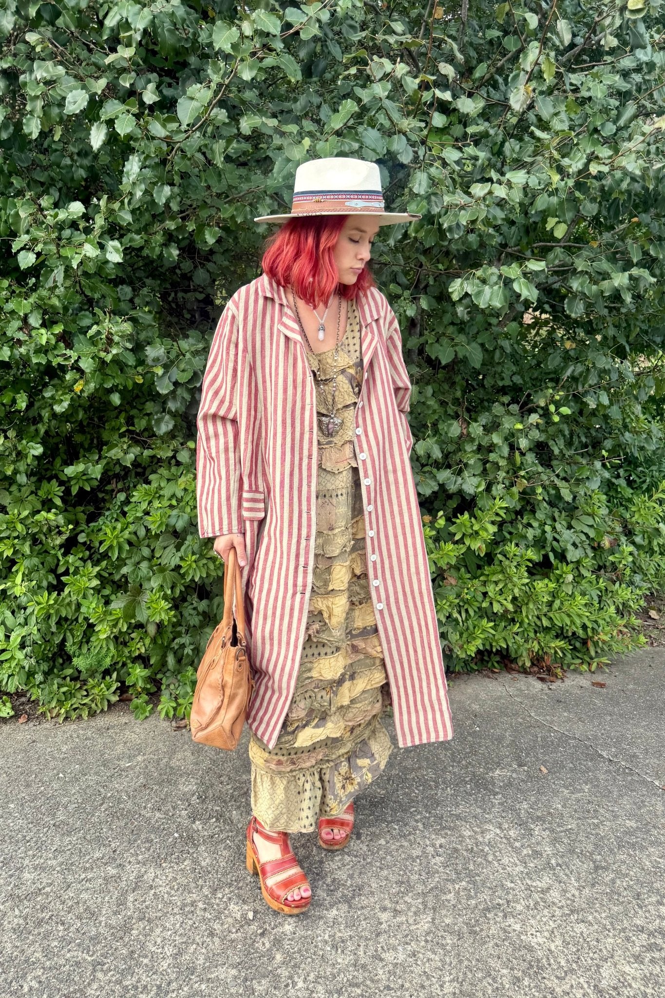 Easy Breezy Long Sleeve Crafted Long Striped Cotton Coat - ivyandlavyboutique Pol Clothing