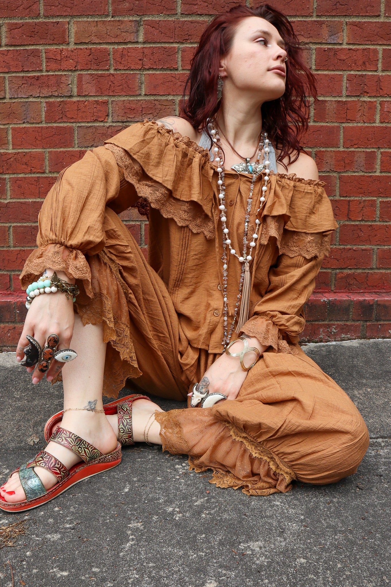 Easy Breezy Pearl Leather Tassel Necklace - ivyandlavyboutique Spirit Lala