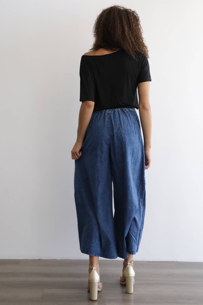 Easy Day Cropped Denim Pant - ivyandlavyboutique ANGIE