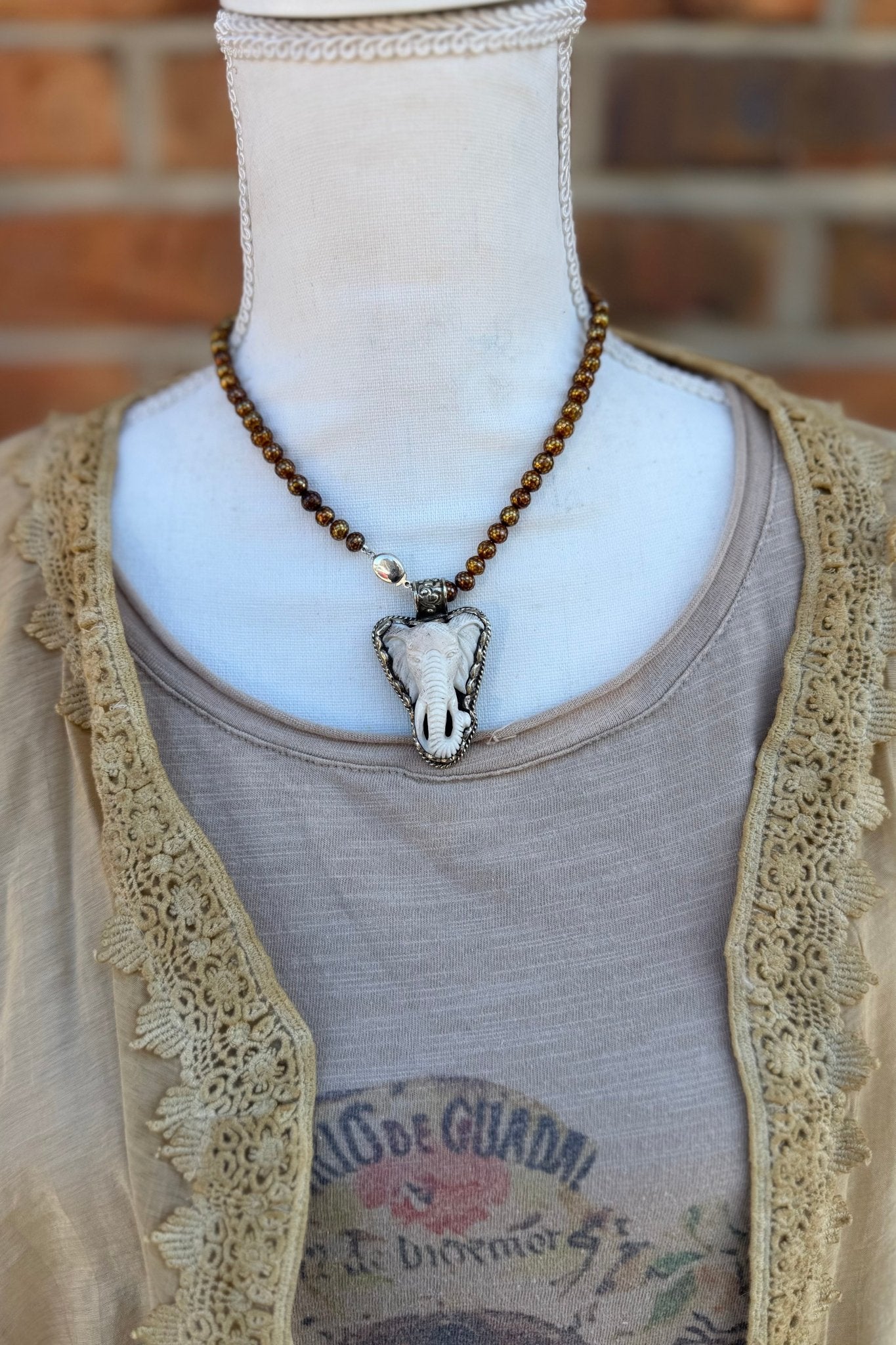 Elephant Head Necklace - ivyandlavyboutique ivyandlavyboutique