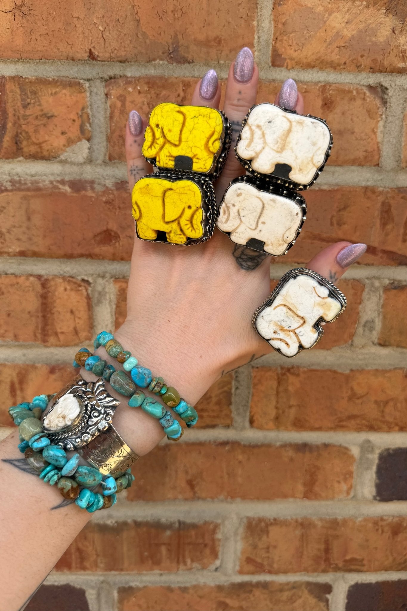 Elephant Medley Ring - ivyandlavyboutique ivyandlavyboutique