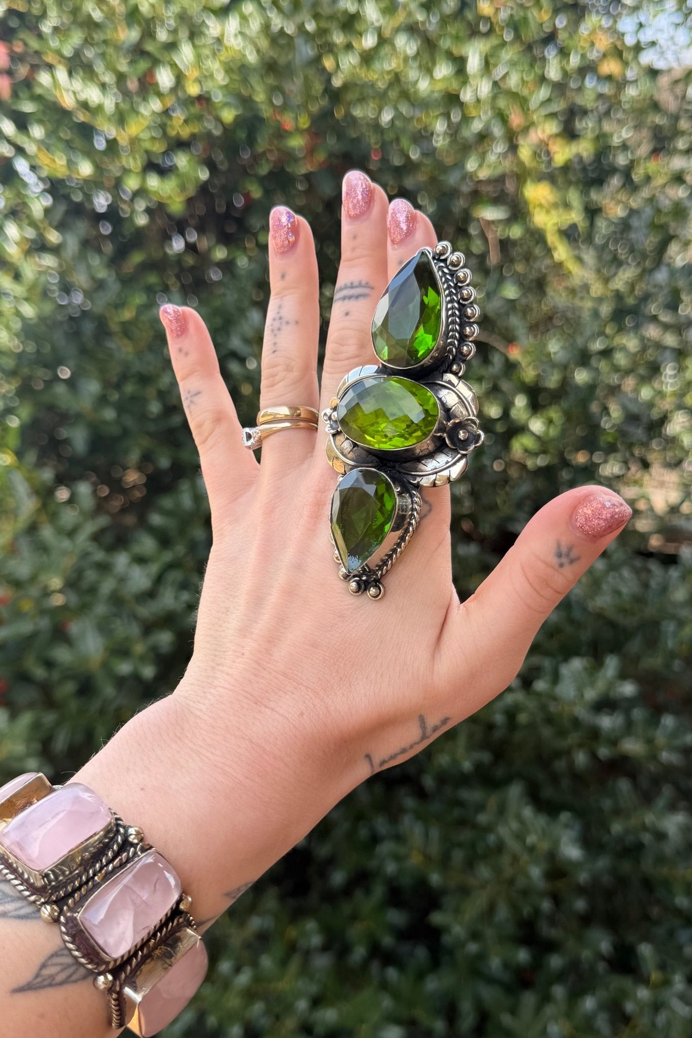 Emerald Brick Road Ring 2 - ivyandlavyboutique ivyandlavyboutique