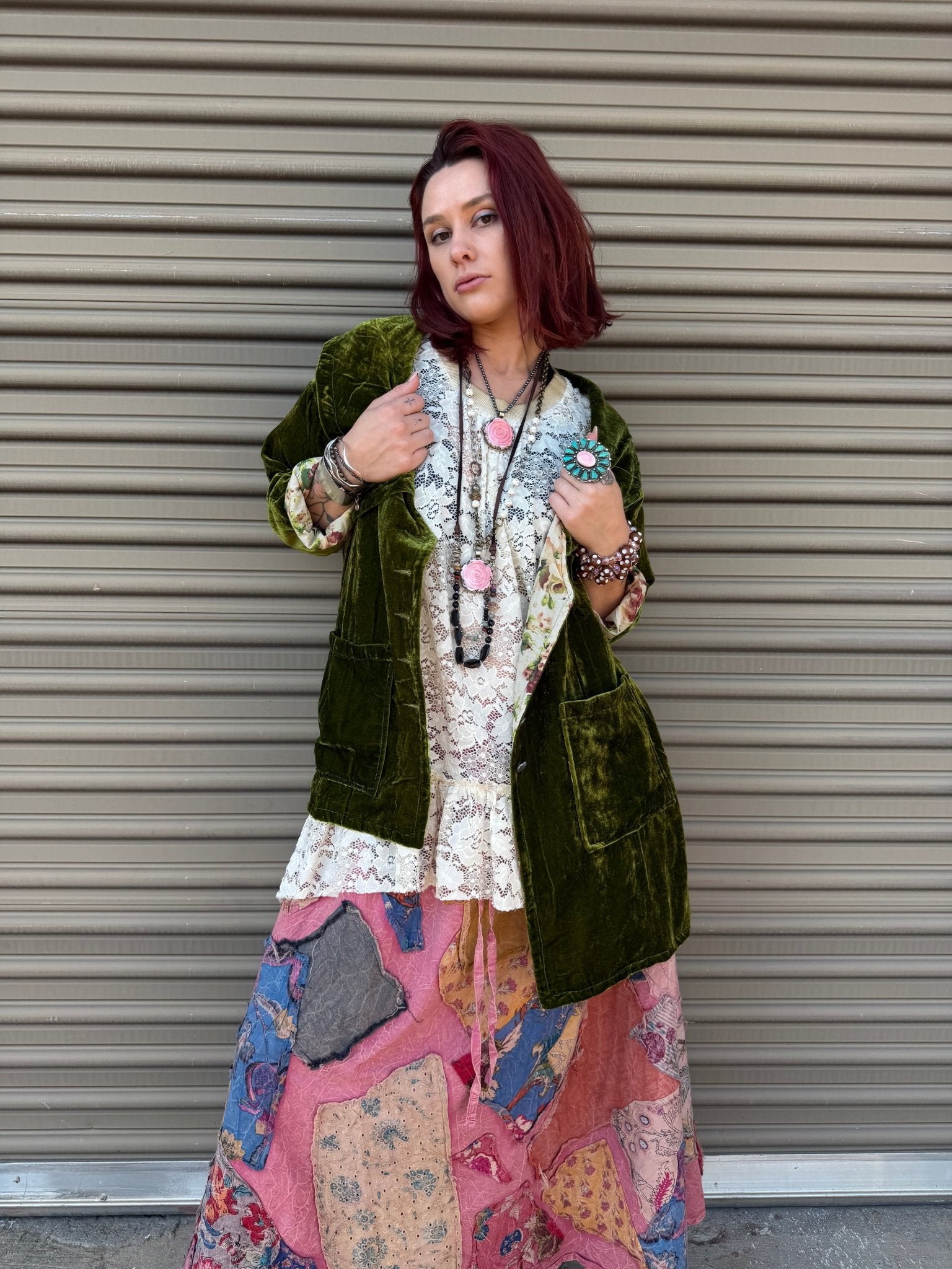 Evening Whisper Velvet Jacket - Chartreuse - ivyandlavyboutique Jaded Gypsy