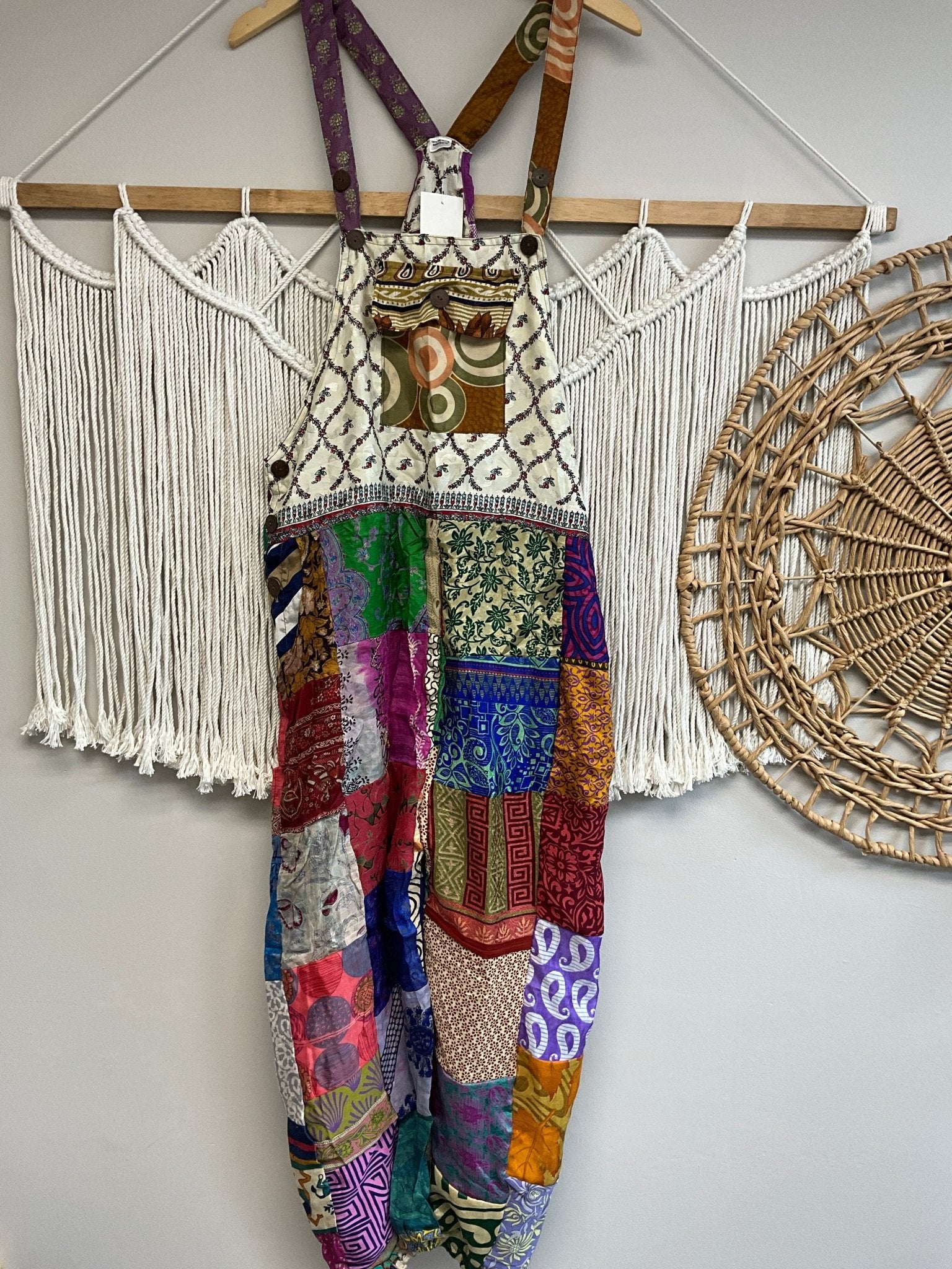 Evergreen Silk Patched Jumpsuit Jogger 3 SALE - ivyandlavyboutique ivyandlavyboutique