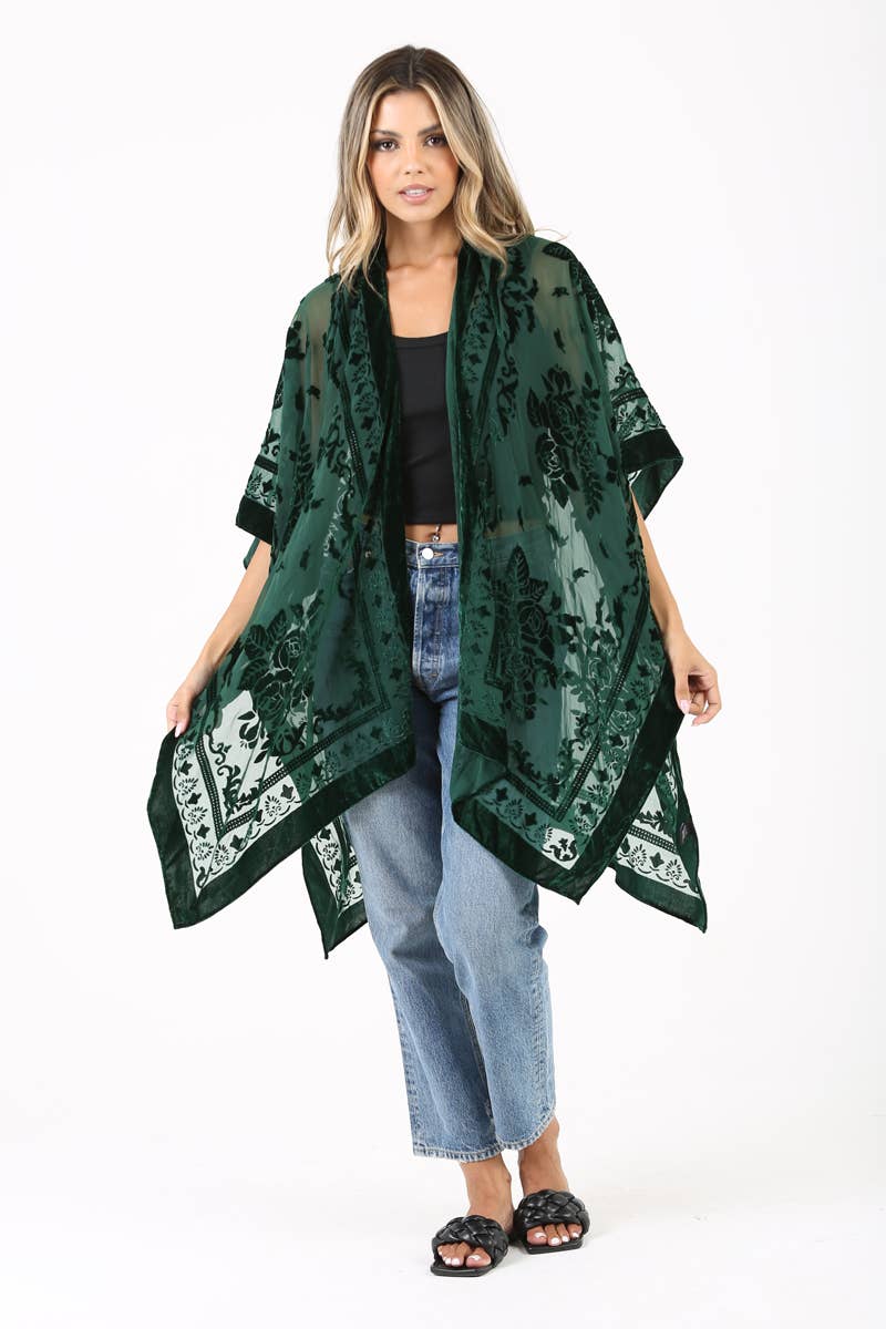 Everyday Cool Girl Velvet Kimono - ivyandlavyboutique ANGIE