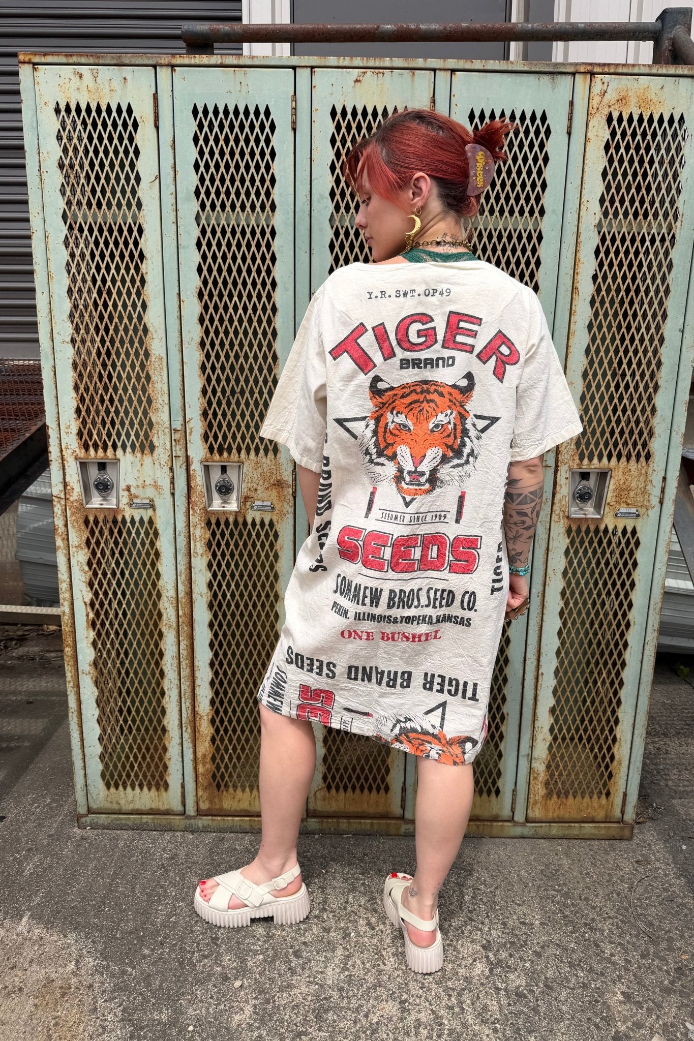 Eye of the Tiger Lightweight Cotton Midi Dress - ivyandlavyboutique Kathmandu Imports