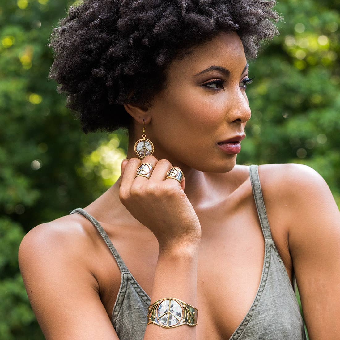 Mixed Metal Cuff Ring