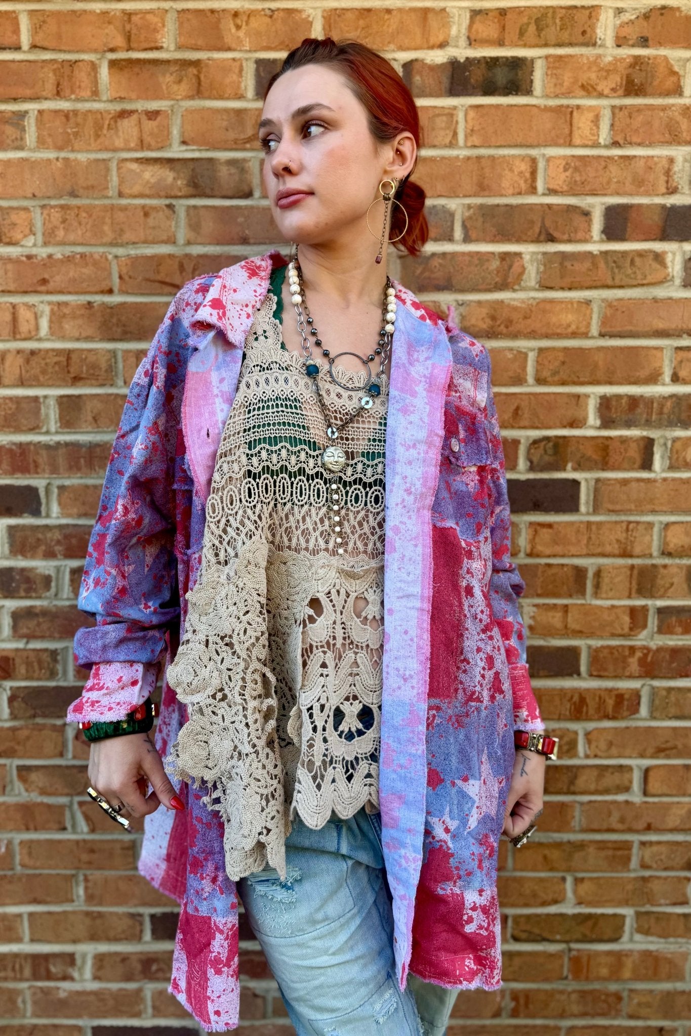 Faded Glory Shirt - ivyandlavyboutique A Rare Bird Shop