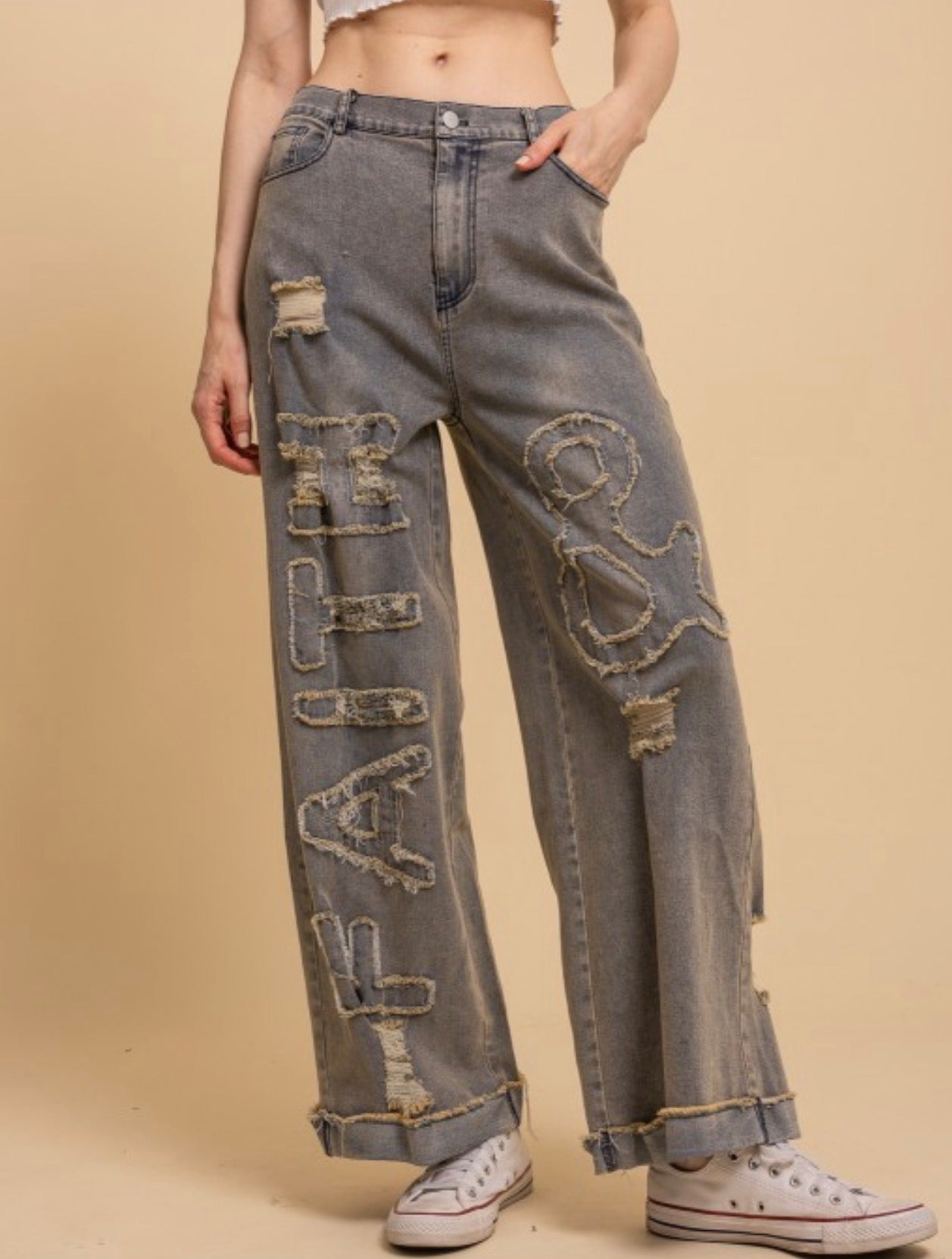 Faith & Love Jean - ivyandlavyboutique Blue Velvet