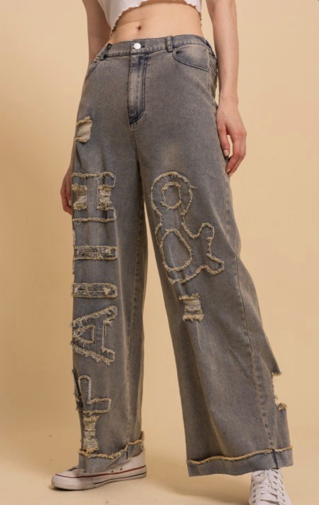 Faith & Love Jean - ivyandlavyboutique Blue Velvet