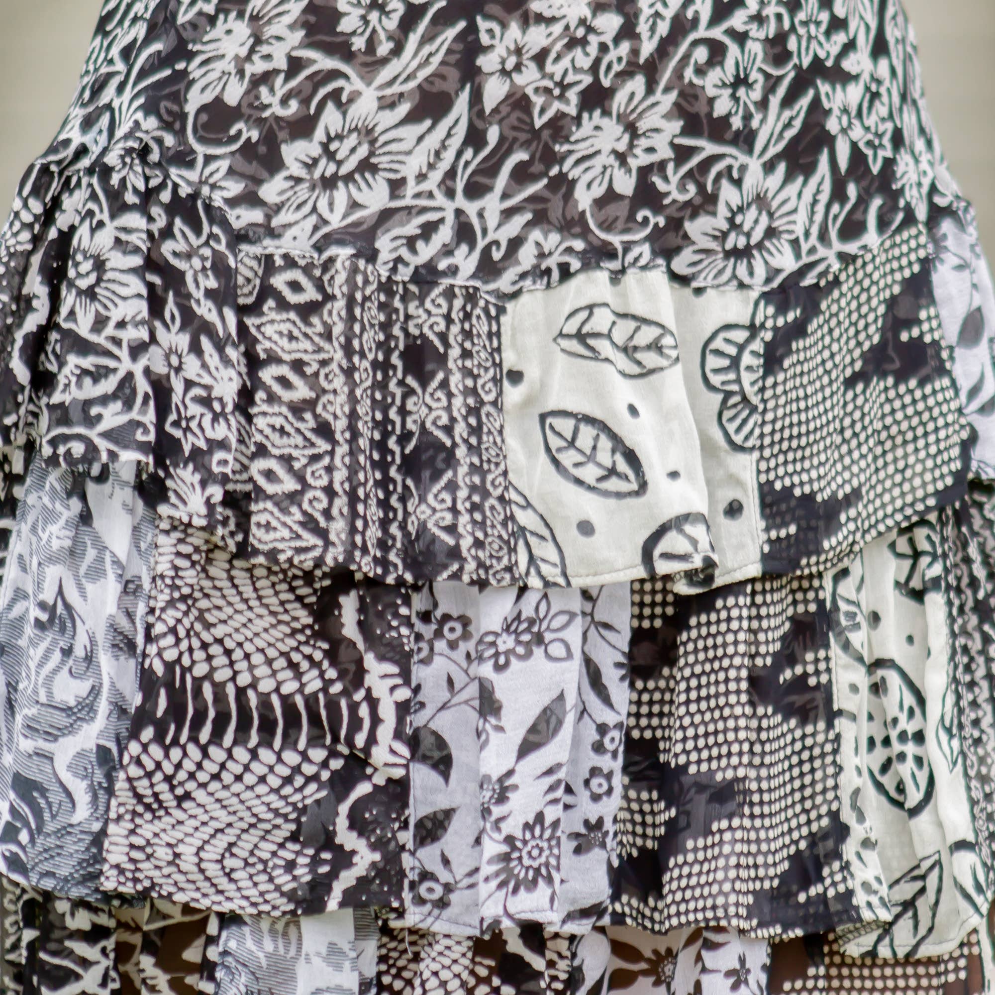 Mini Skirt Ruffle & Patch