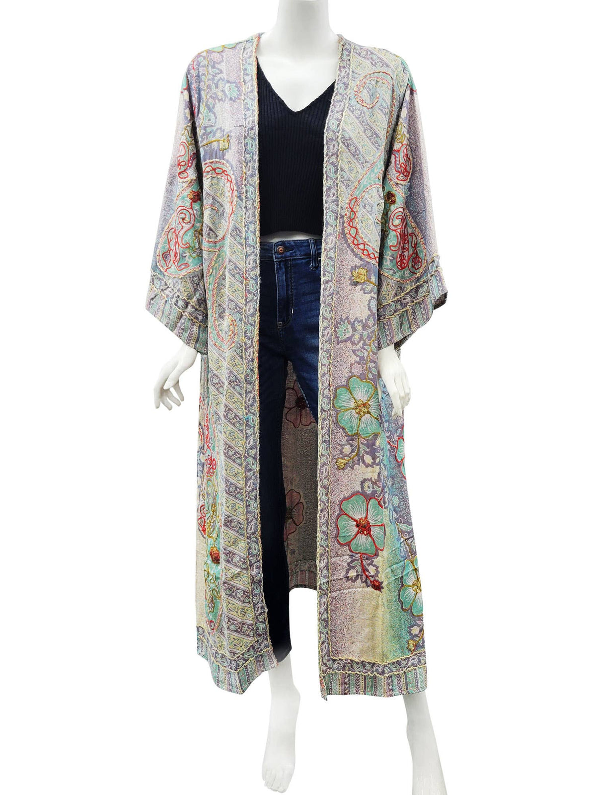 Final Sale - Marley Thick Stitch Duster - ivyandlavyboutique Raj Trading & Imports (USA) Inc.