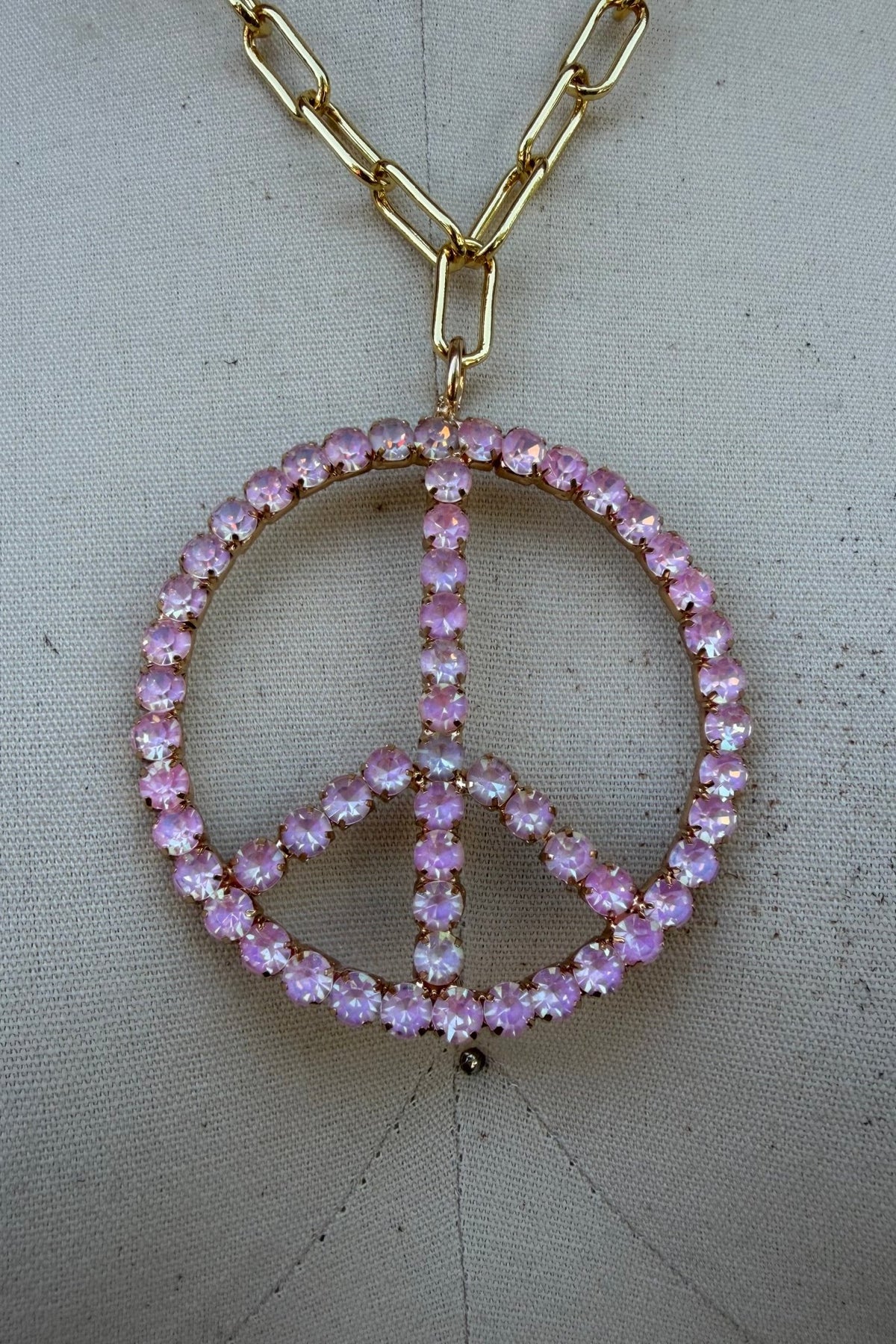 Final Sale - Peace in Pink Gems Necklace - ivyandlavyboutique ivyandlavyboutique