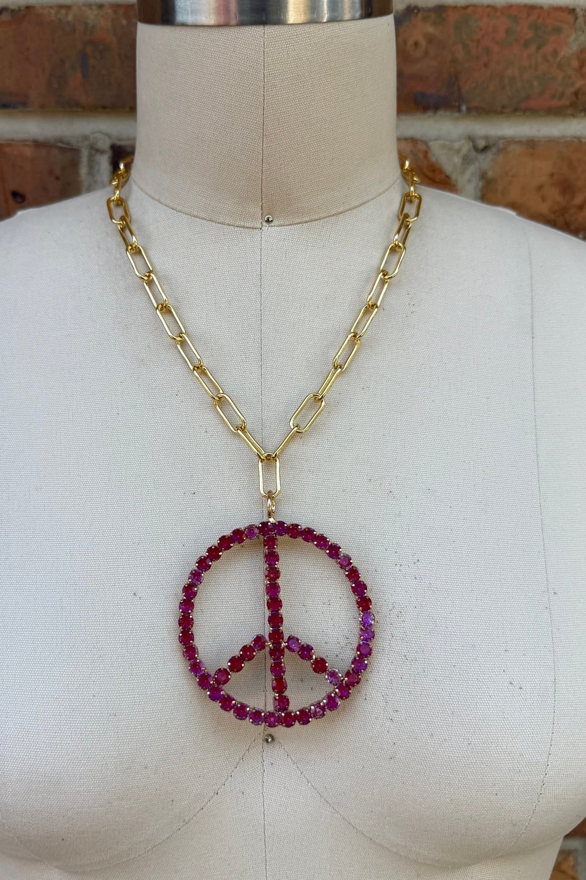 Final Sale - Peace in Purple Gems Necklace - ivyandlavyboutique ivyandlavyboutique