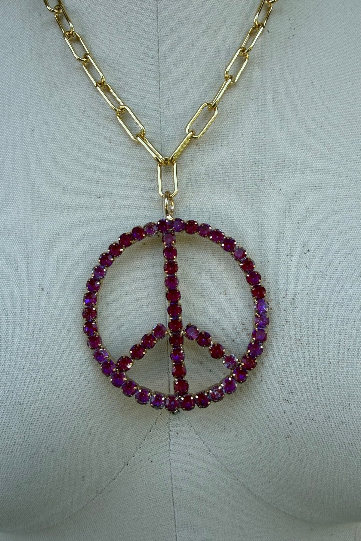 Final Sale - Peace in Purple Gems Necklace - ivyandlavyboutique ivyandlavyboutique