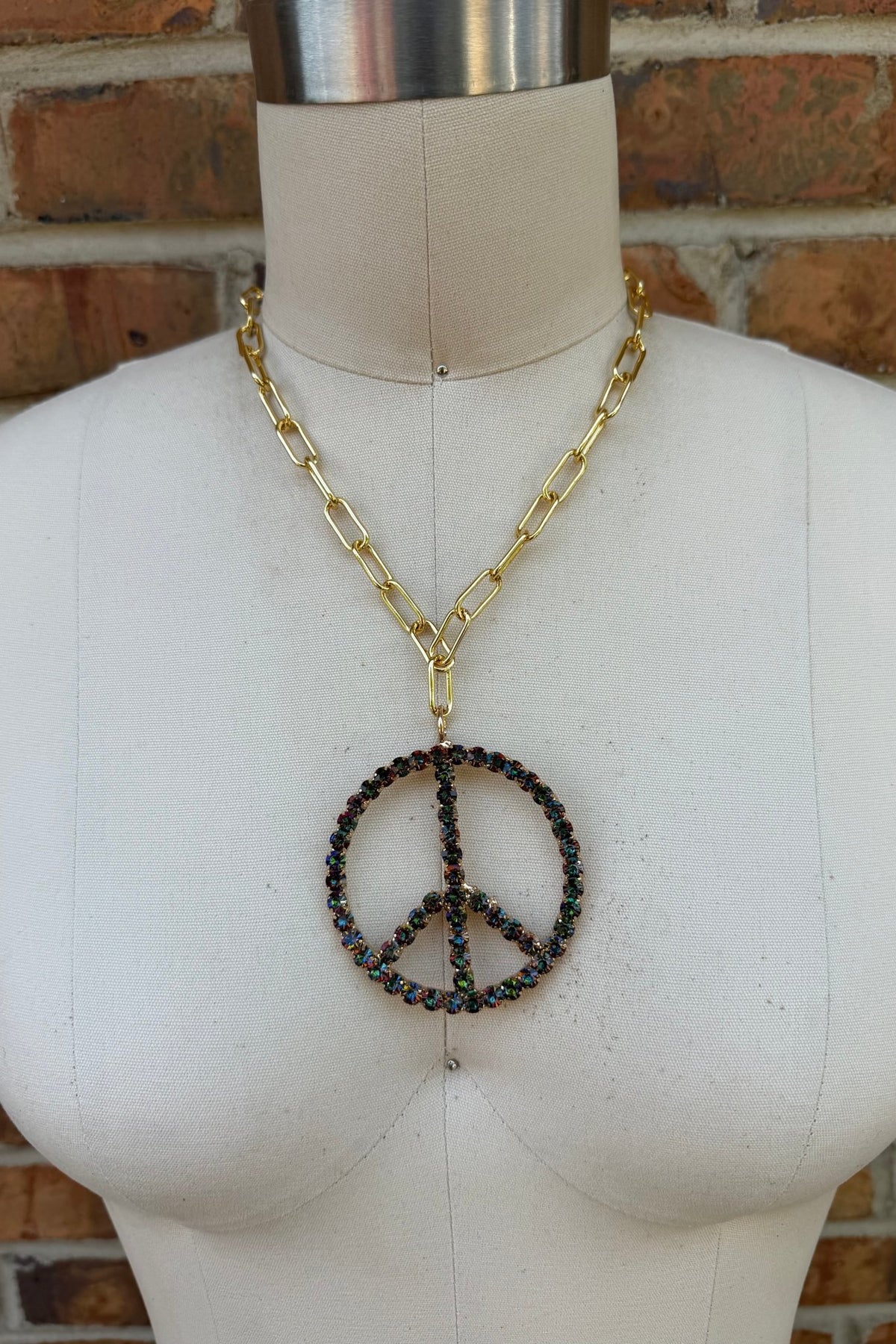 Final Sale - Peace in Rainbow Gems - ivyandlavyboutique ivyandlavyboutique