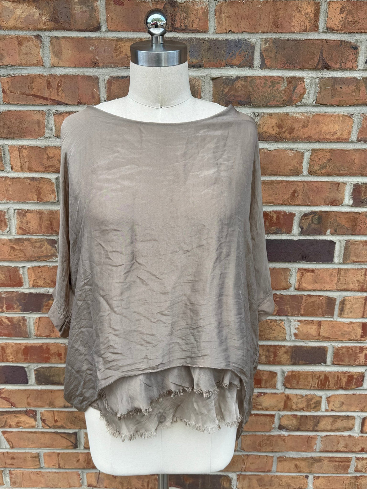 FINAL Sale- Silk Classic Everyday Top - ivyandlavyboutique Karamel Collection