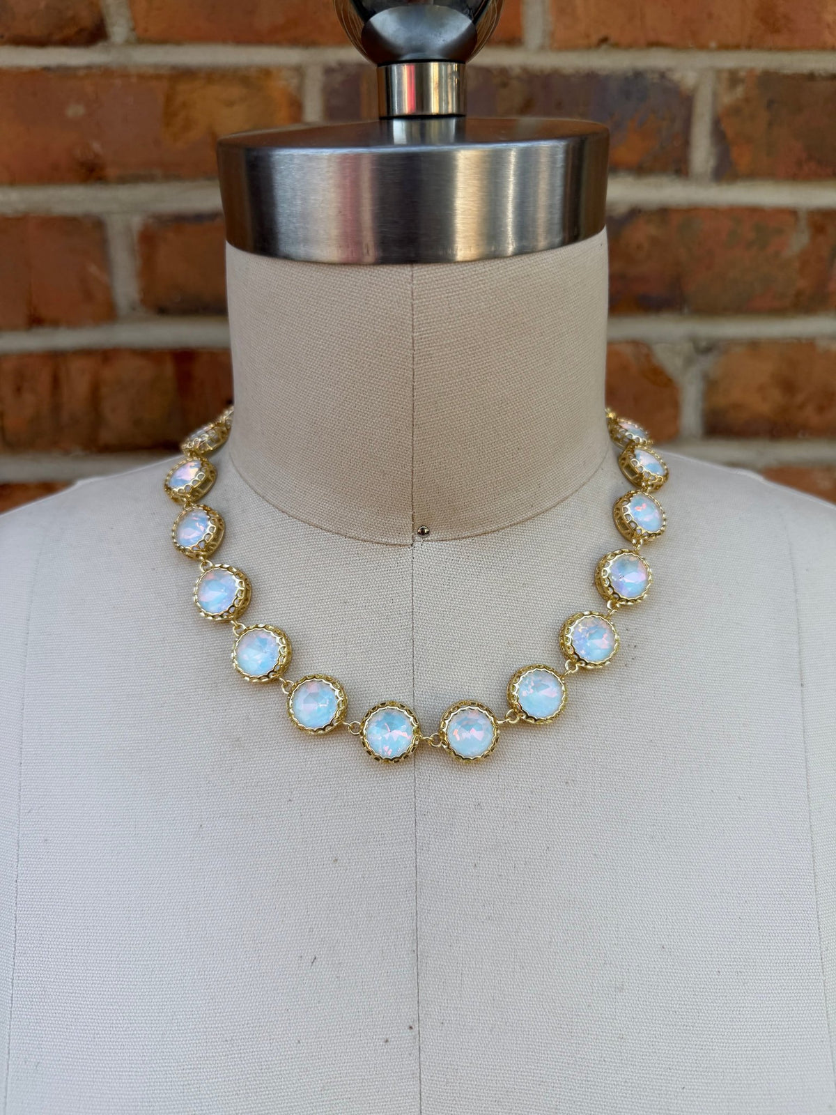 Final Sale - Simple White Gem Necklace - ivyandlavyboutique ivyandlavyboutique