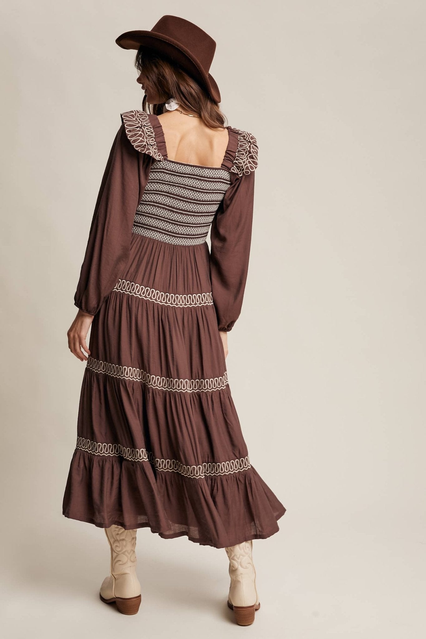 Final Sale - Smocked Western - Inspired Maxi Dress - ivyandlavyboutique Listicle