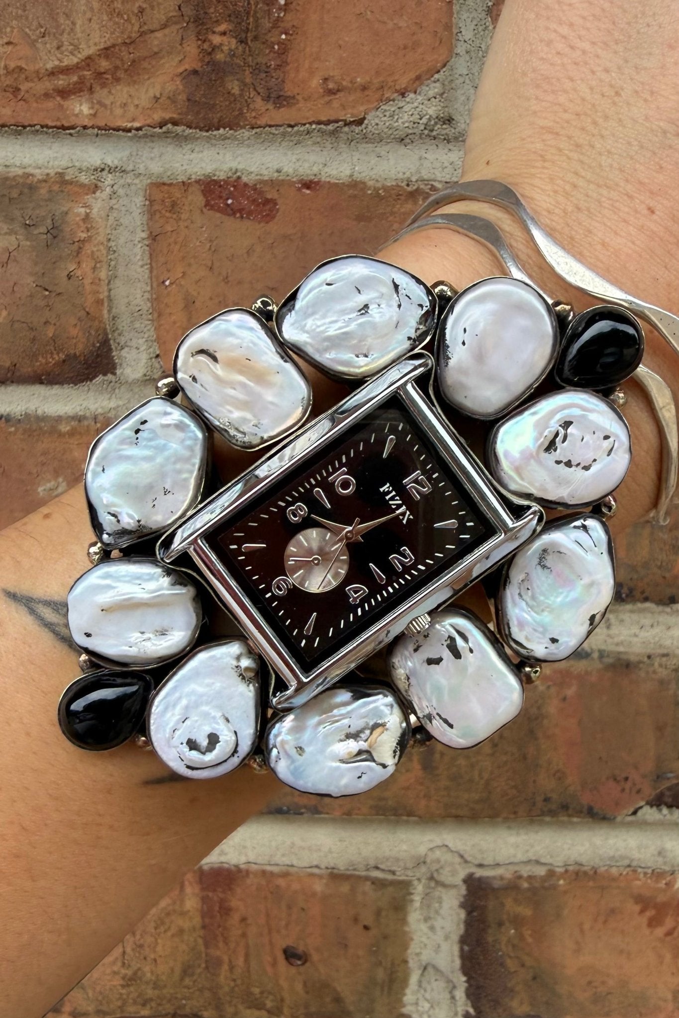 Fizix Pearl Watch Cuff - ivyandlavyboutique ivyandlavyboutique