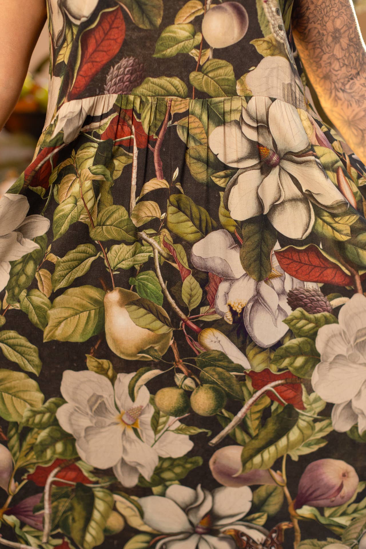 Fleur De Lune Bohéme Long Maxi Slip Dress w/ Florals & Bees - ivyandlavyboutique Market of Stars (USA)