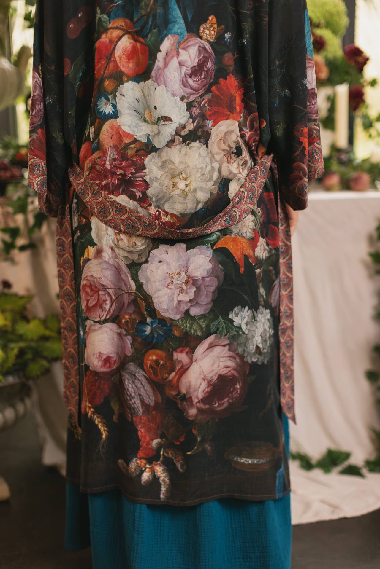 Flight of Fancy Opera Duster Kimono Robe Hummingbird Print - ivyandlavyboutique Market of Stars