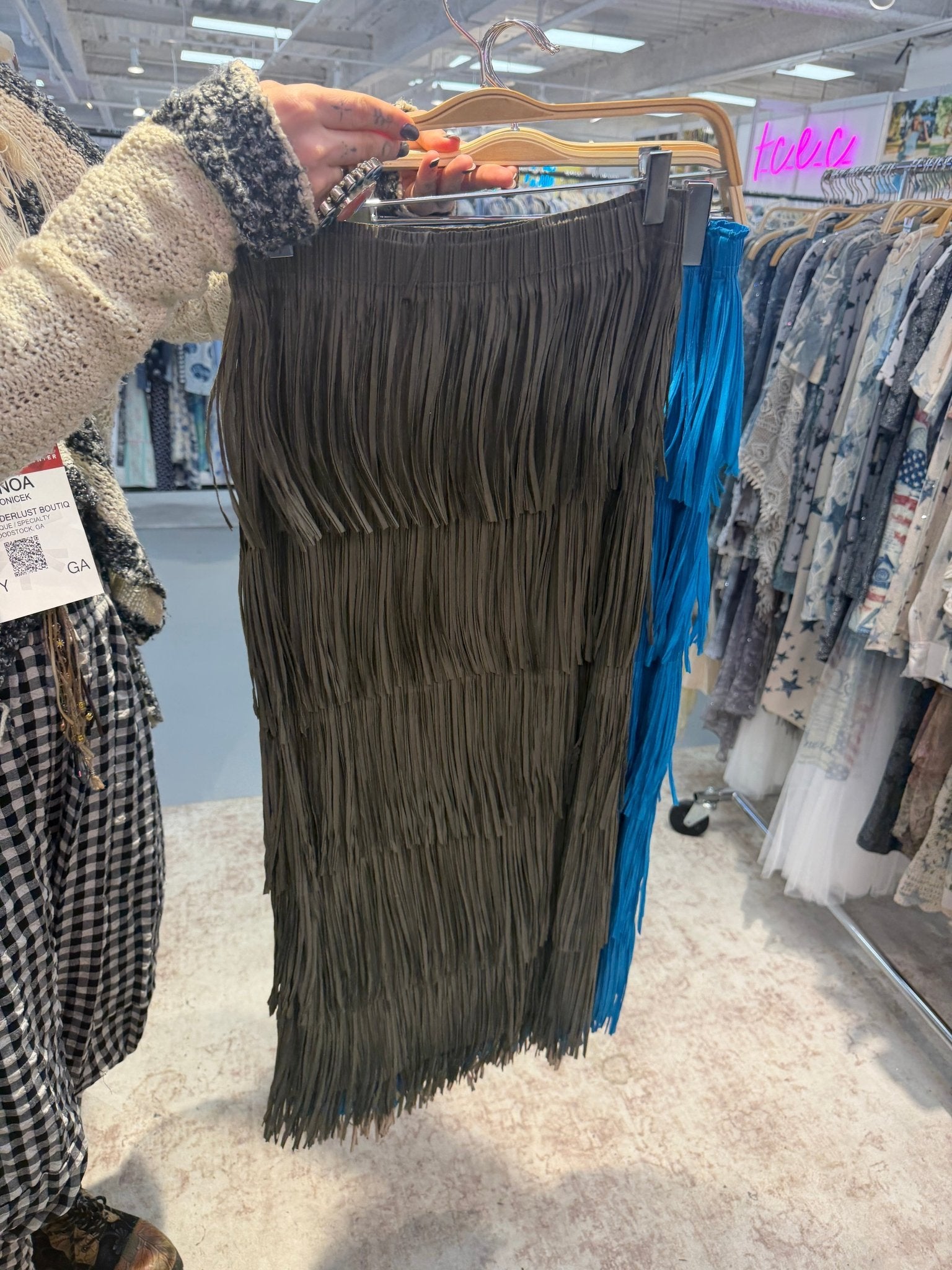 Flit & Flare Maxi Skirt - ols - 4794 - ivyandlavyboutique Origami Apparel ~ Lace and Crochet inspired