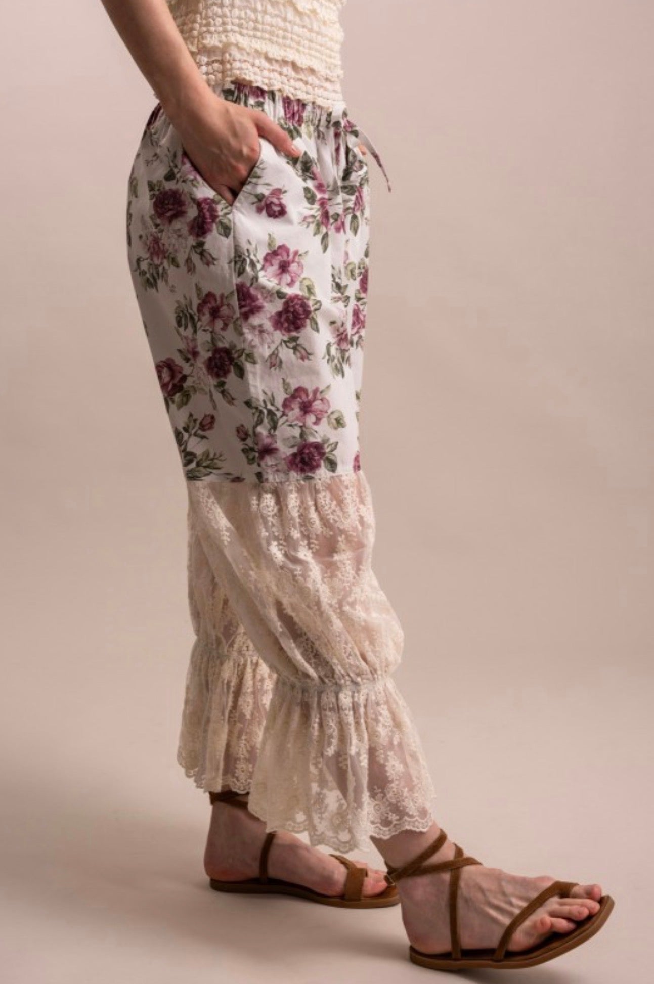 Floral Dreams Sheer Bottom Bloomers - ivyandlavyboutique Blue Velvet