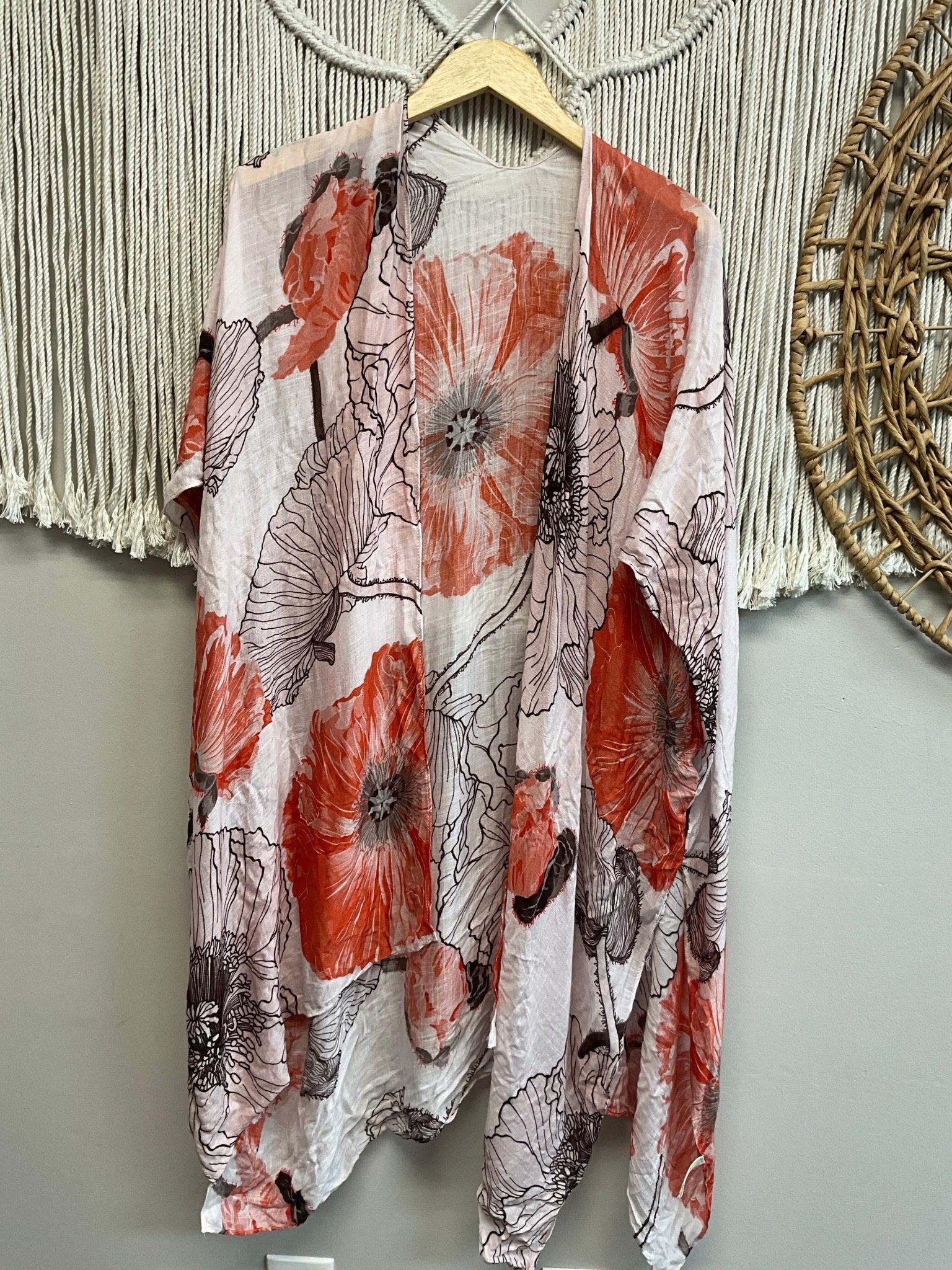 Floral Ruggine Kimono SALE - ivyandlavyboutique ivyandlavyboutique