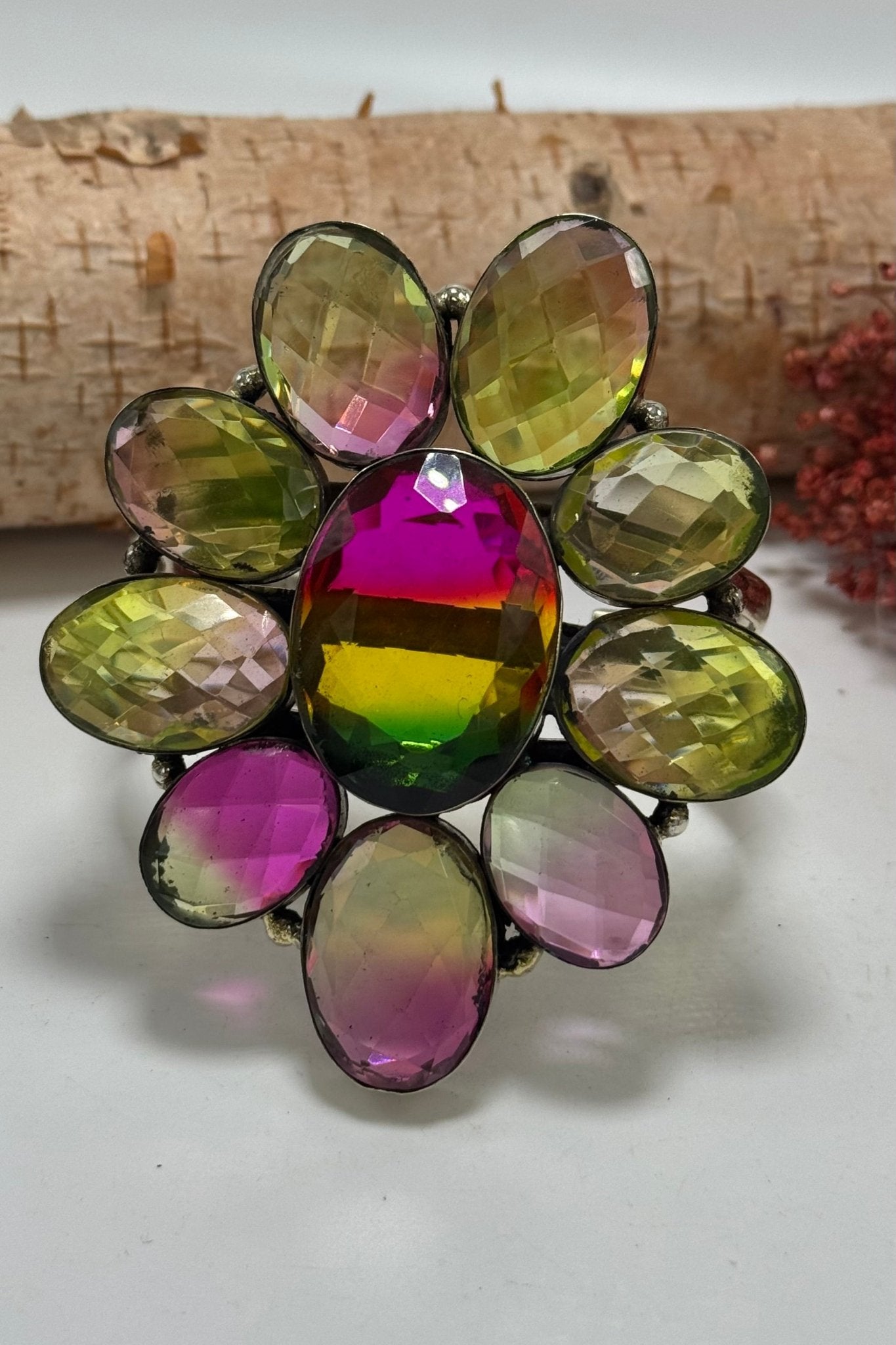 Flower Power 3 Line Cuff Style 4 - ivyandlavyboutique ivyandlavyboutique