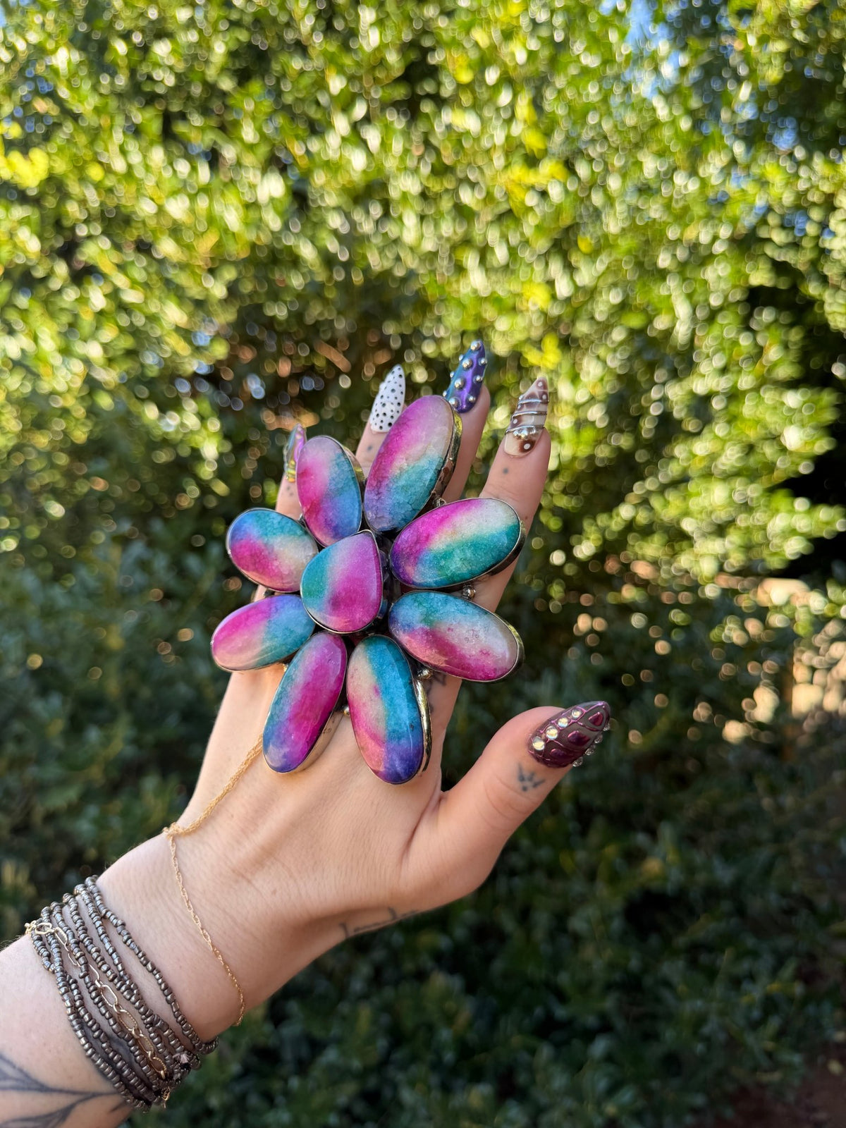 Flower Power Ring - Boho Wanderlust Boutique ivyandlavyboutique
