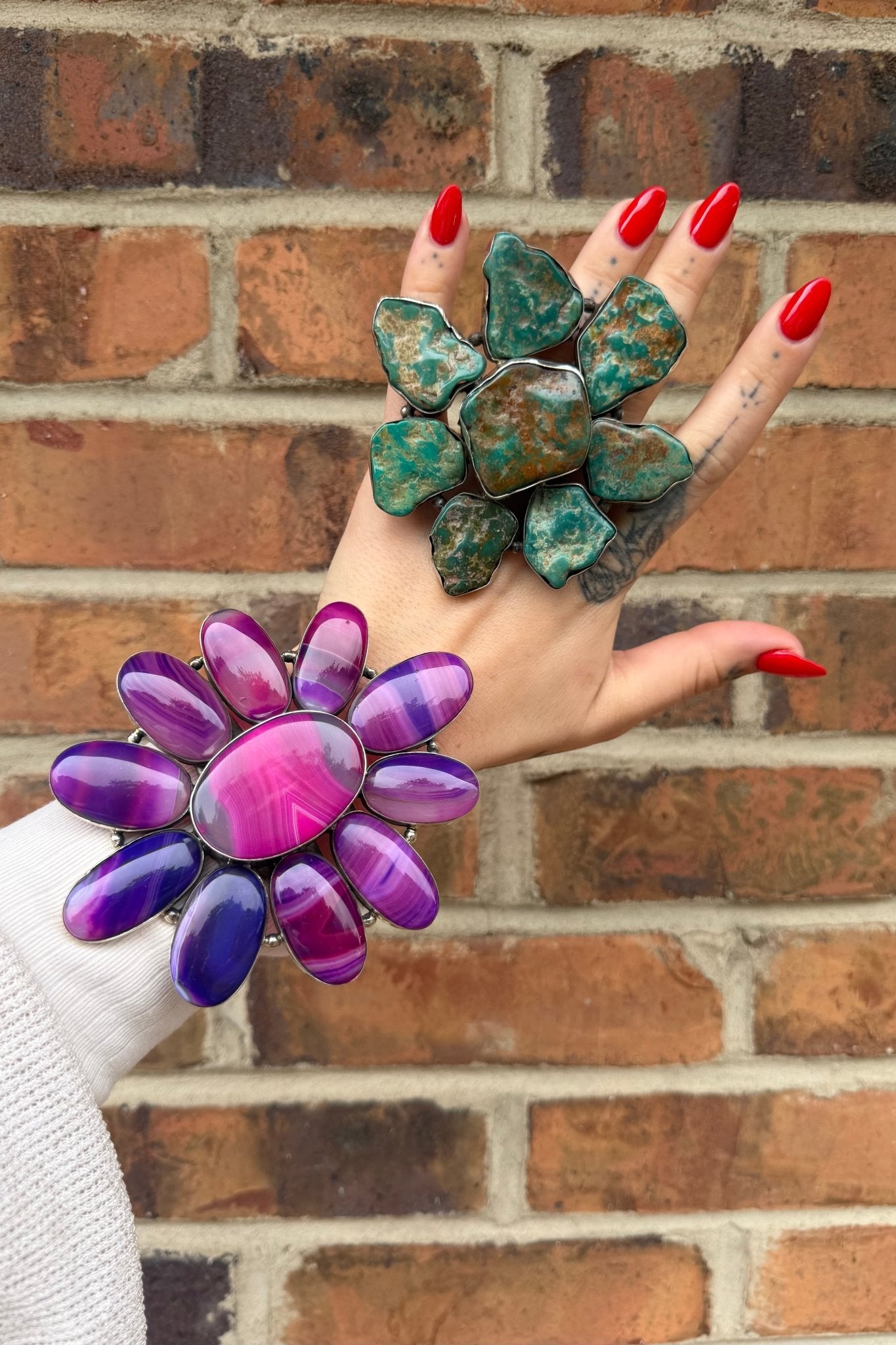 Flowers in the Field Turquoise Ring - ivyandlavyboutique ivyandlavyboutique