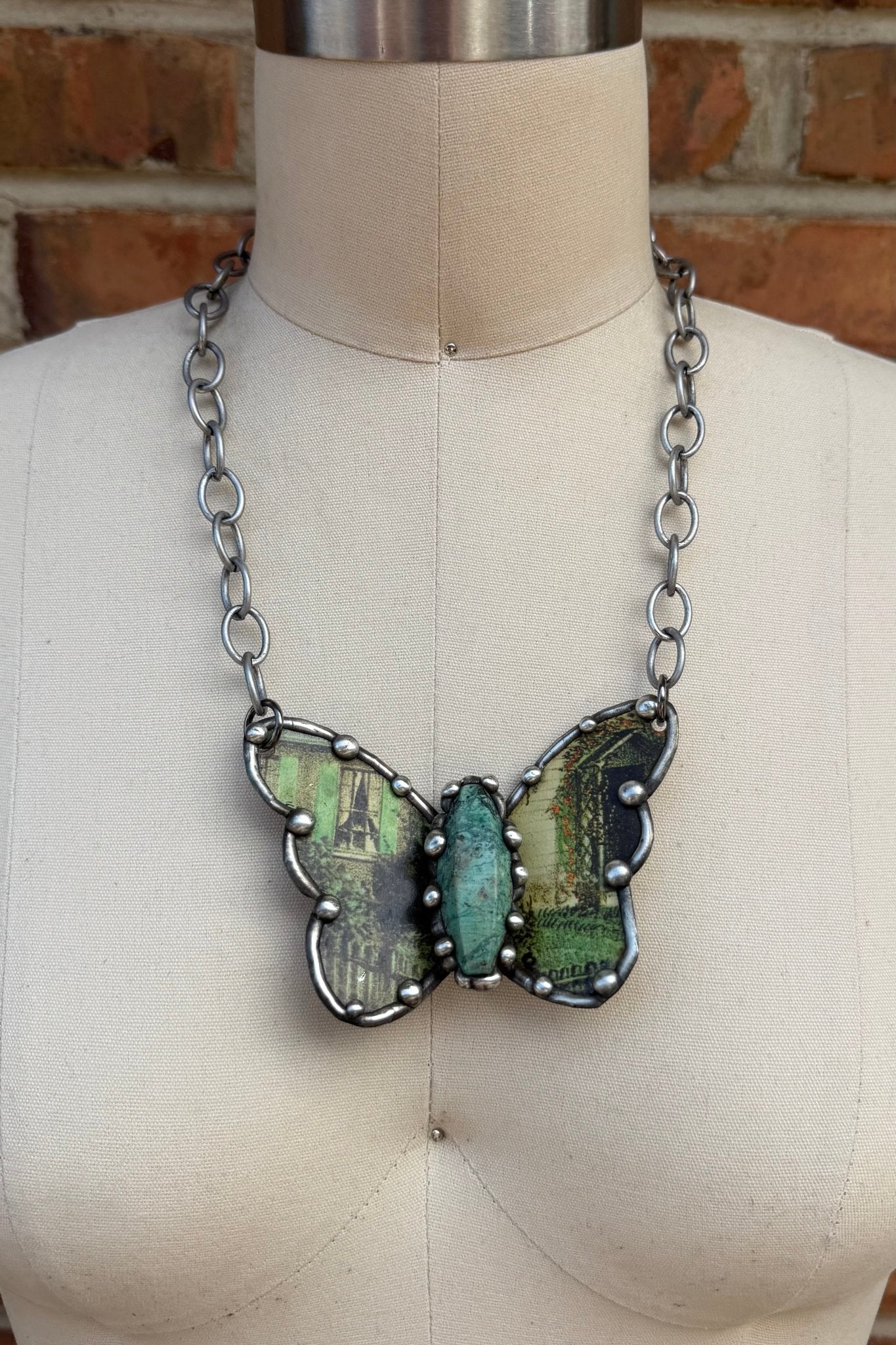 Fly Away Butterfly Necklace - ivyandlavyboutique Art by Amy