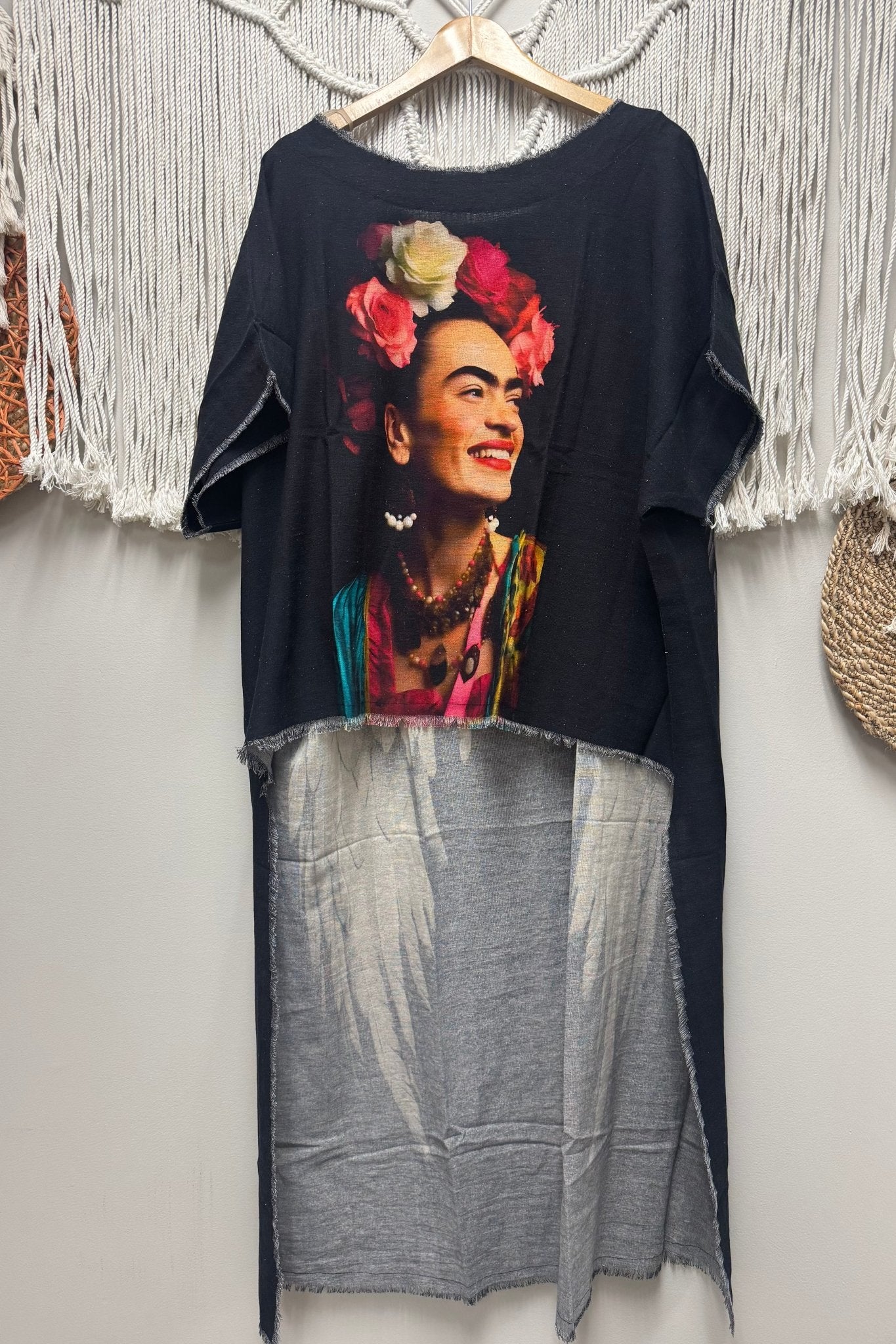 Frida w/ Wings Hi Lo - ivyandlavyboutique I LOVE LINEN