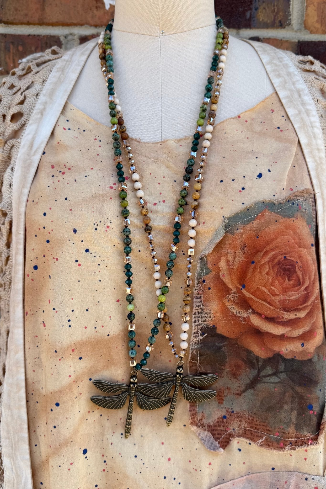 Funky DragonFly Necklace - ivyandlavyboutique ivyandlavyboutique