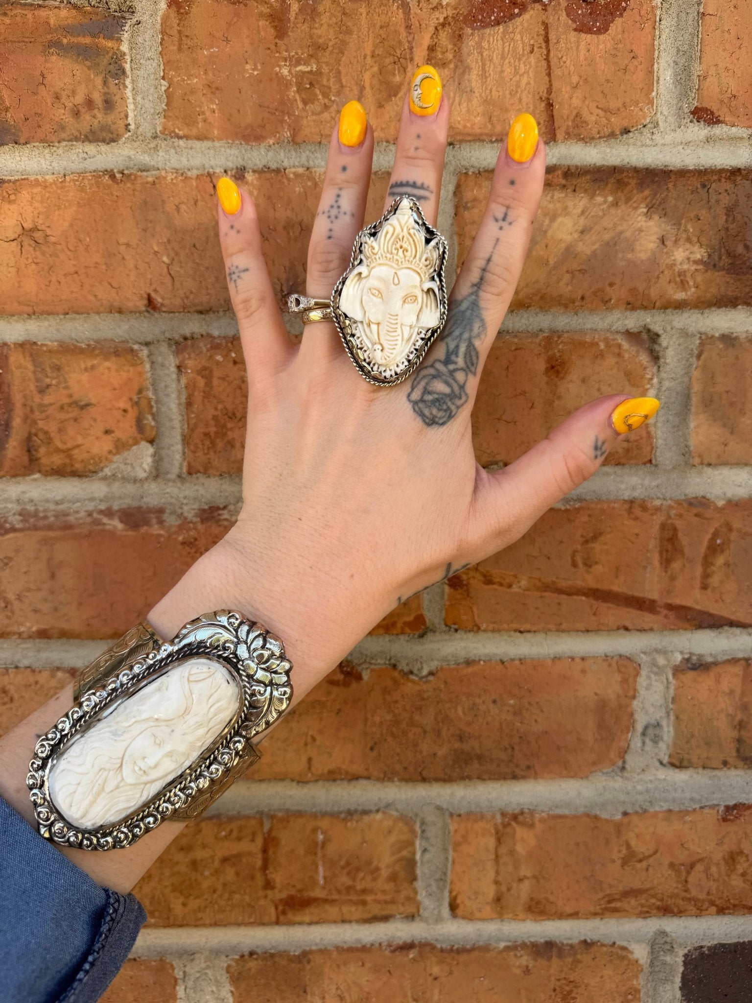 Ganesha Head Ring - ivyandlavyboutique ivyandlavyboutique