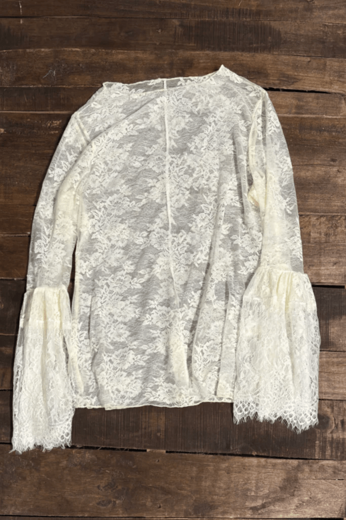 Garden Tea Lace Top - Parchment - ivyandlavyboutique Jaded Gypsy